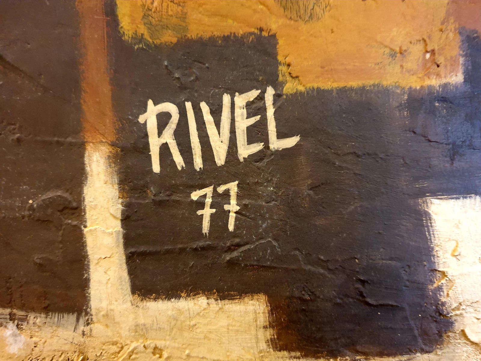 photo buy Rivellarge Geometric Abstract. 'Traces No.9 Pour Une Archéologie Du Présent.'1977