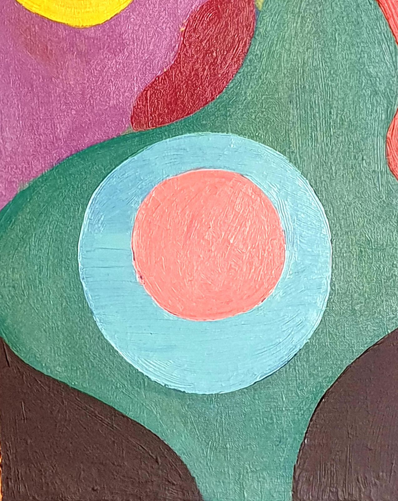 Yuri Vassilievich Titovlate 20th Century Abstract Oil On Canvas " Flowers ". 1975 photo for sale