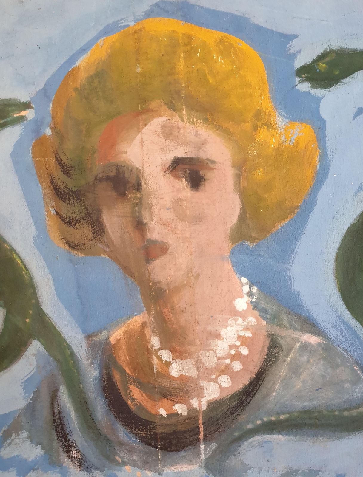 photo vinterior Unknownearly 20th Century Folk Art, Double Sided Fairground Advertising, Oil On Canvas.Early 1900s