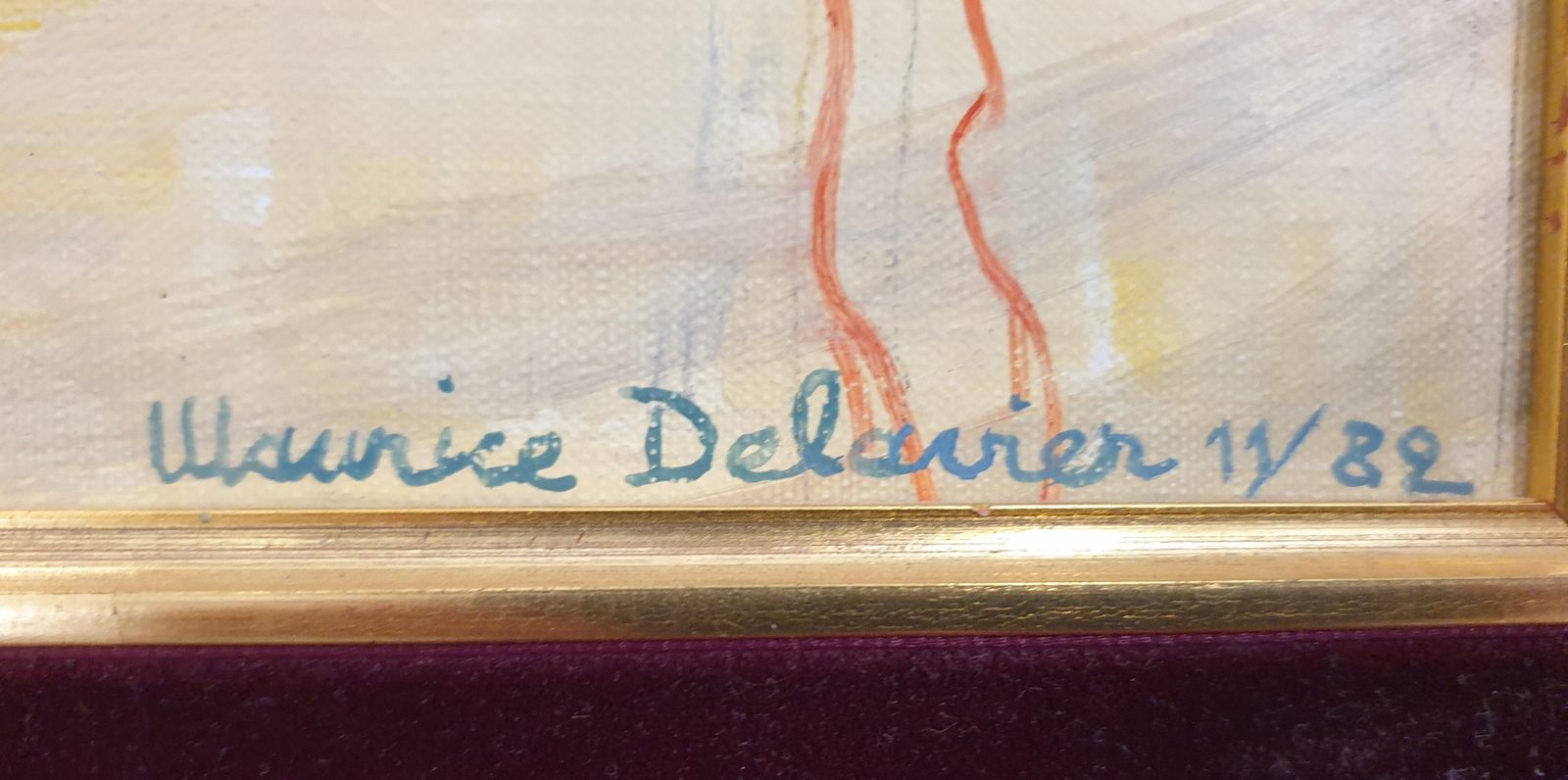Maurice Delavier'naughty Pusscats!'. Hommage To Matisse, Oil On Canvas.1982 photo for sale
