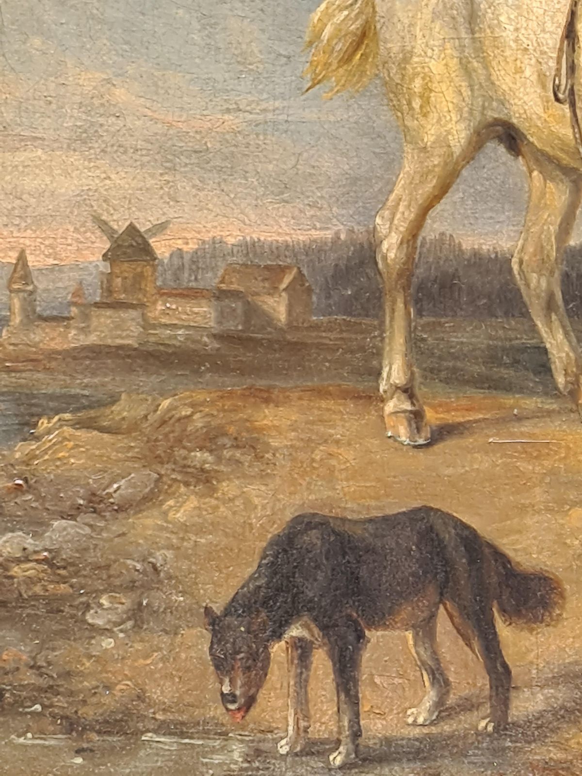 M M (Marie Munch)the Horse Drover, 19th Century Austrian School, Oil On Canvas1849 photo vinterior