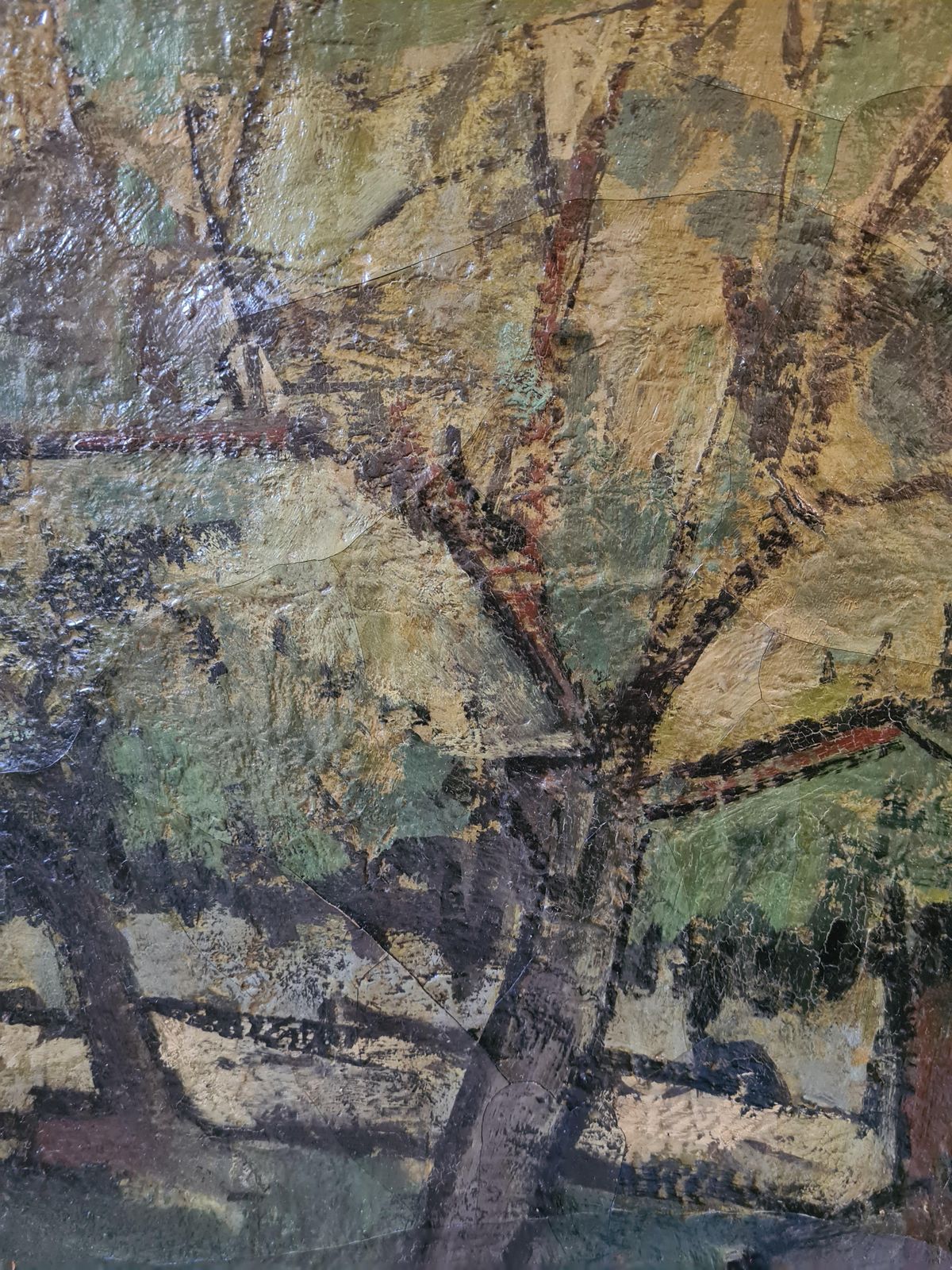 Germain Bonelfrench Expressionist Landscape, The Abri At L'olivette, Cap D'antibes1960 photo vinterior