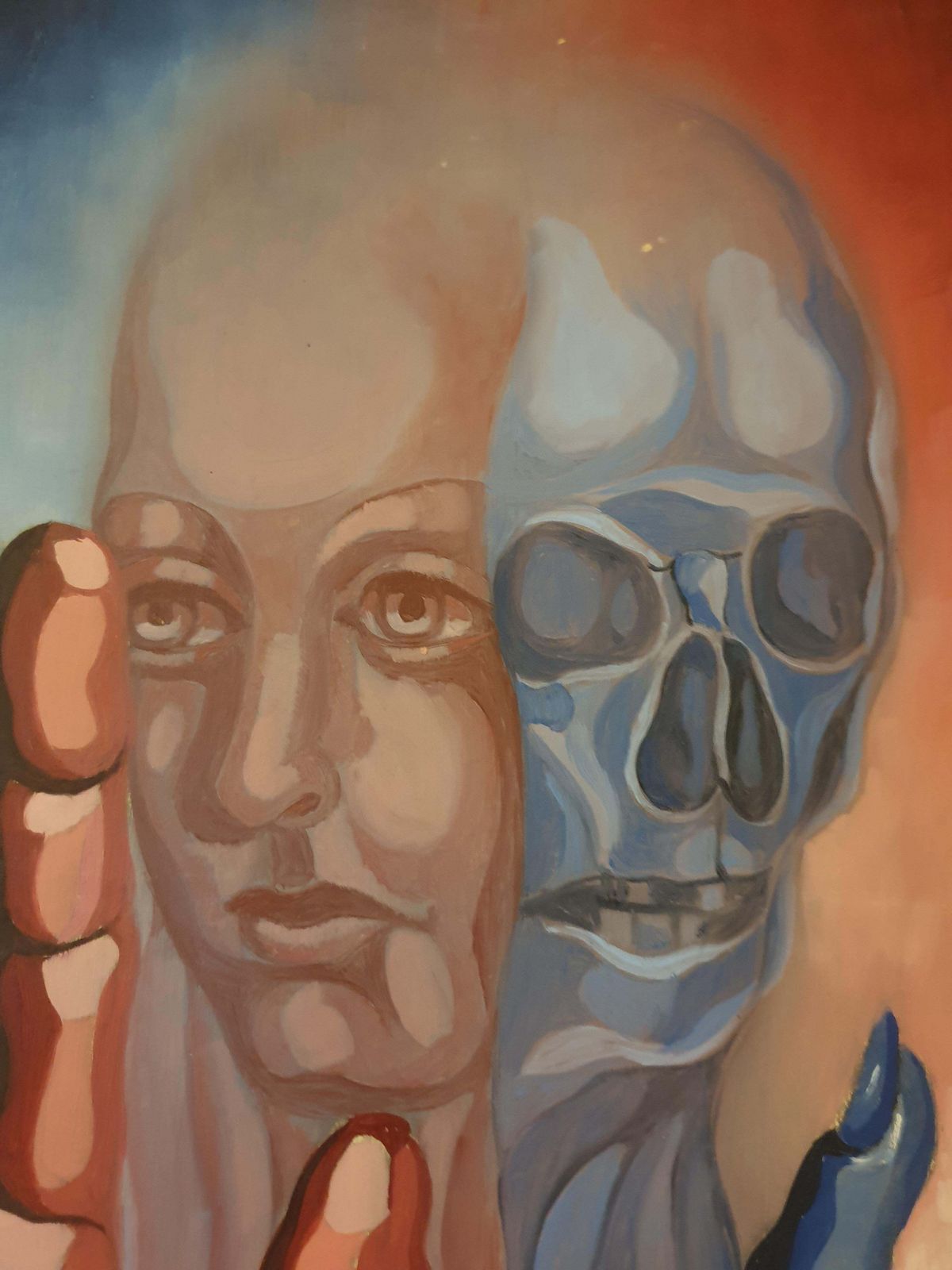Willy Smitz'war And Peace', Mid Century Belgian Surrealist Oil On Board.1954 photo buy