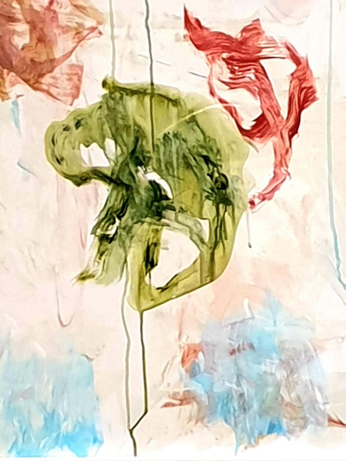 Christian Manoury Contemporary Abstract Expressionist Acrylic On Paper, 'Hommage To Debussy'.2024 photo 2891.0