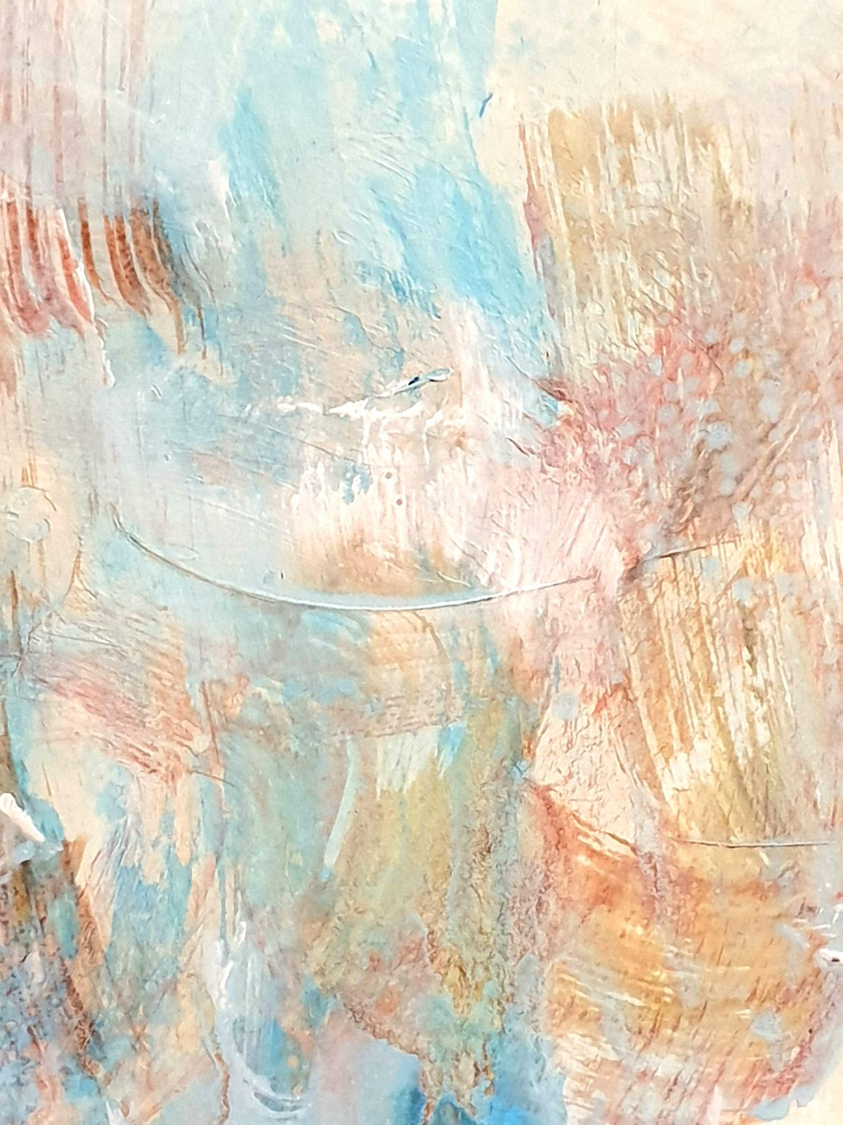 Art Christian Manoury Contemporary Abstract Expressionist Acrylic On Paper, 'Hommage To Debussy'.2024 photo