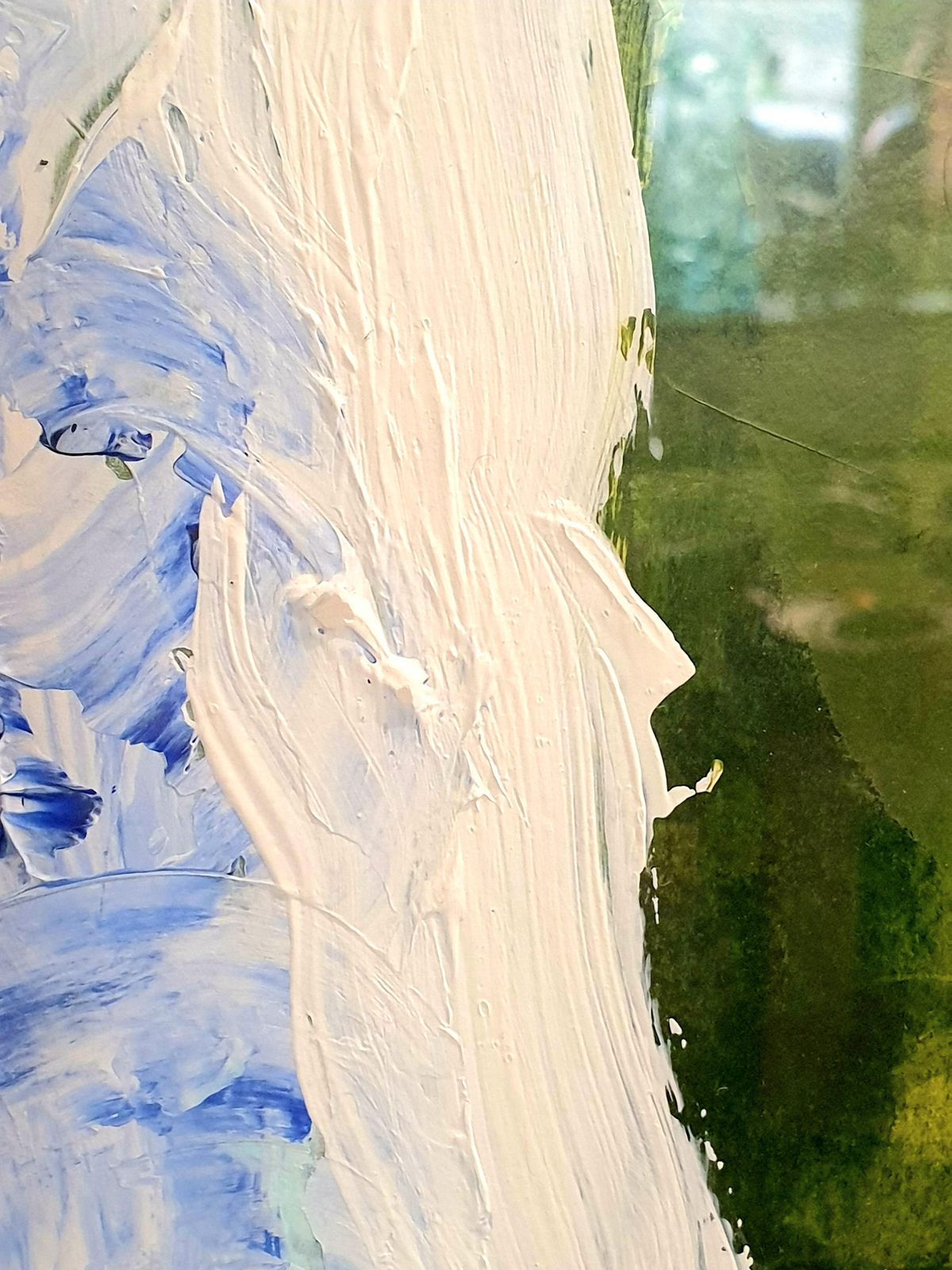 2891.0 Christian Manoury Contemporary Abstract Expressionist Acrylic On Paper, 'Hommage To Debussy'.2024 photo