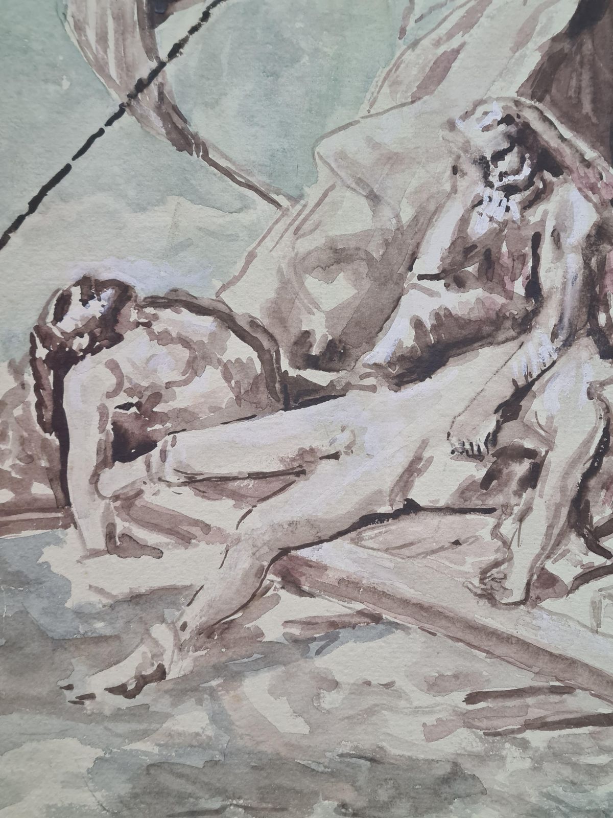 Derek Carrutherswatercolor Interpretation Of The The Raft Of The Medusa After Théodore Géricault1991 photo Art