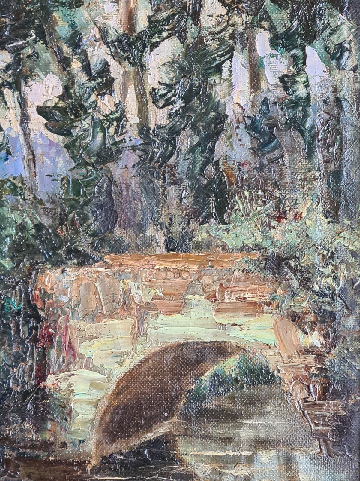 M Legrand De Cthe River Bridge, Barbizon School, Circle Of Jean Baptiste Camille Corot1860s photo 2934.0