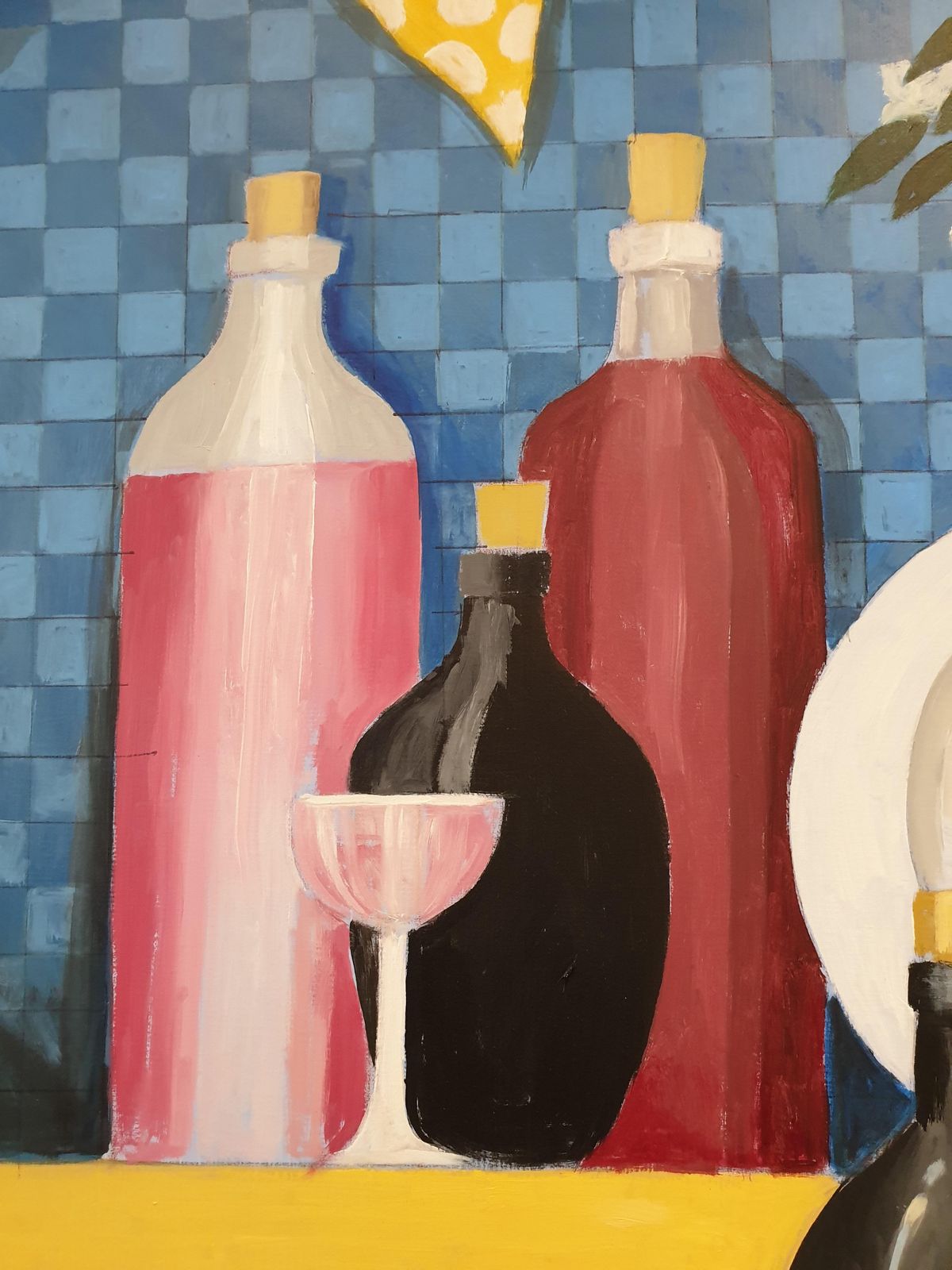 Frank Mclean Docherty 'Kitchen Shelves'. Contemporary Scottish Surrealist Acrylic On Canvas.  2020 photo 3232.0