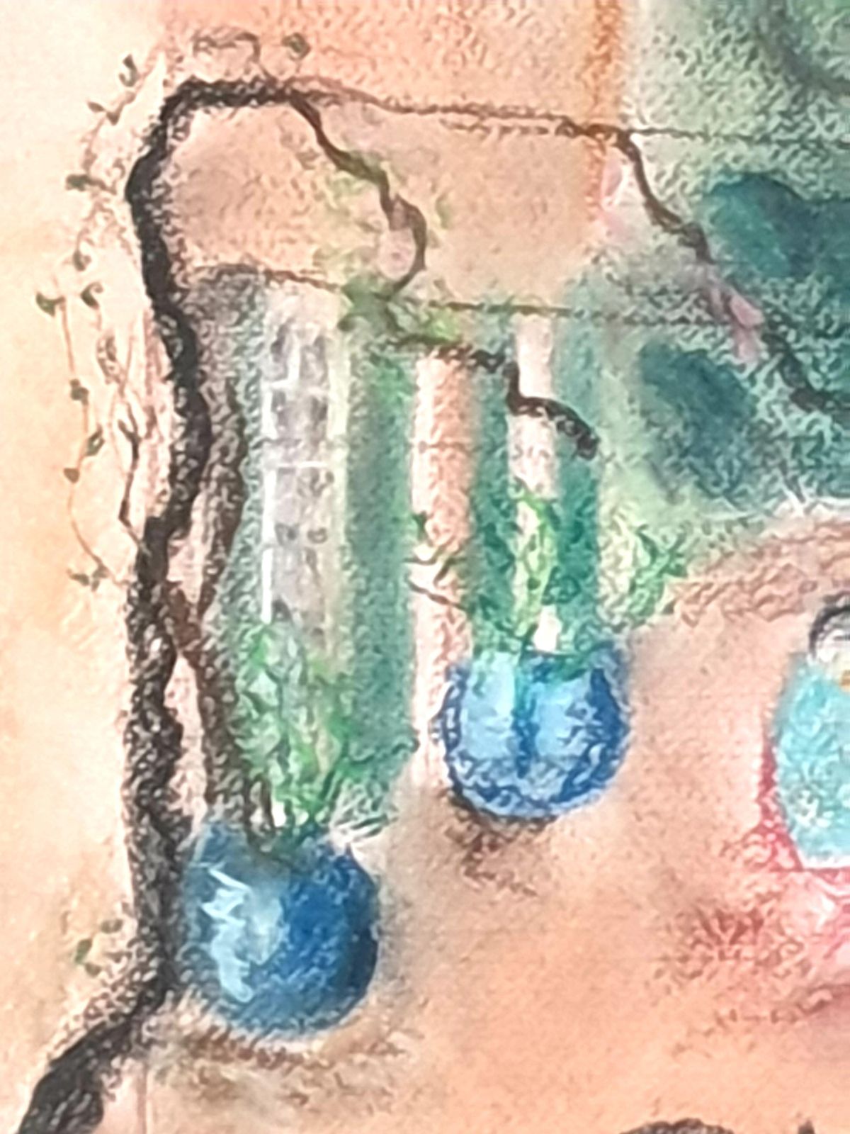 Fauvist Pastel On Paper, "Lunch In Provence", After Henri Matisse photo 723.0