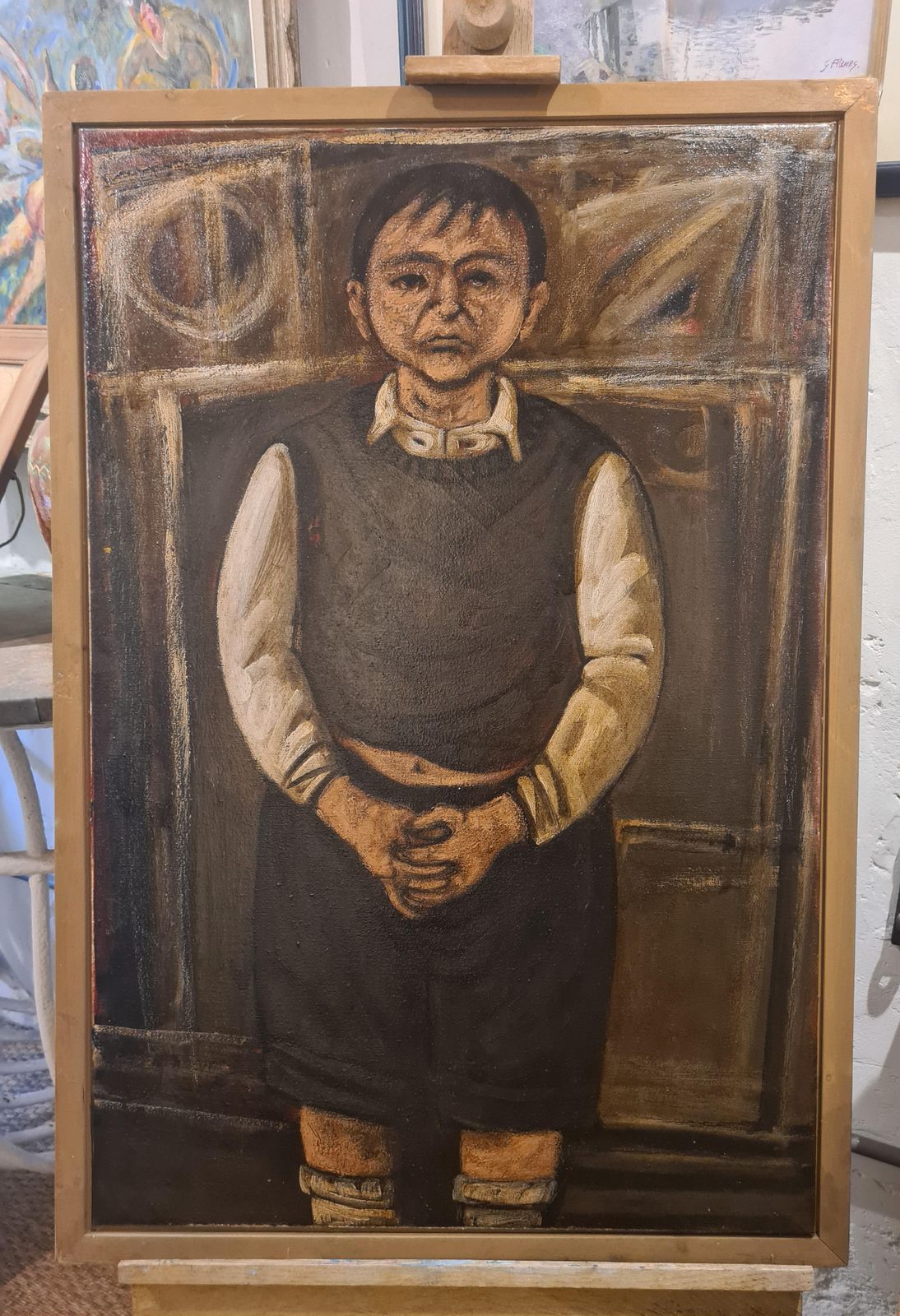 Stuart Mackenzie'him' And 'Her', A Pair Of Large Glasgow School Portrait Paintings On Canvas.1990s photo 4422.0