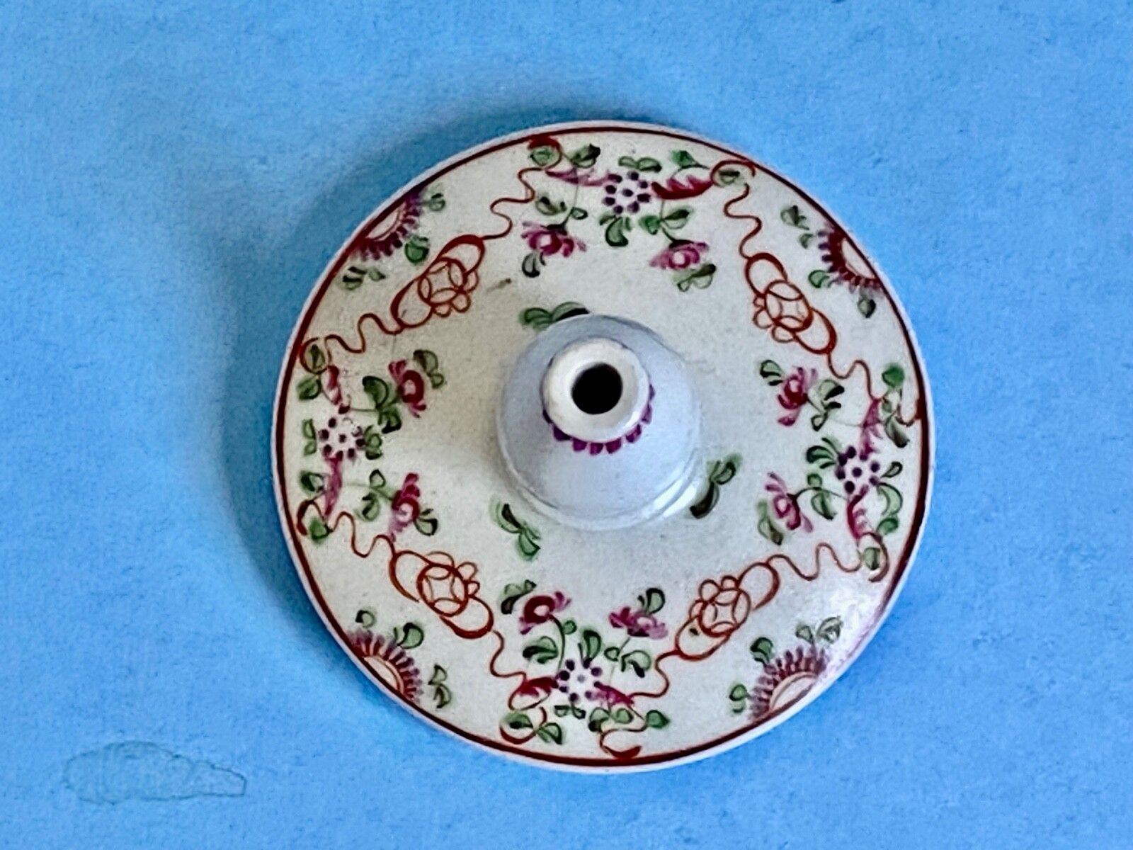 photo for sale Early 19th Century New Hall Porcelain Floral Teapot