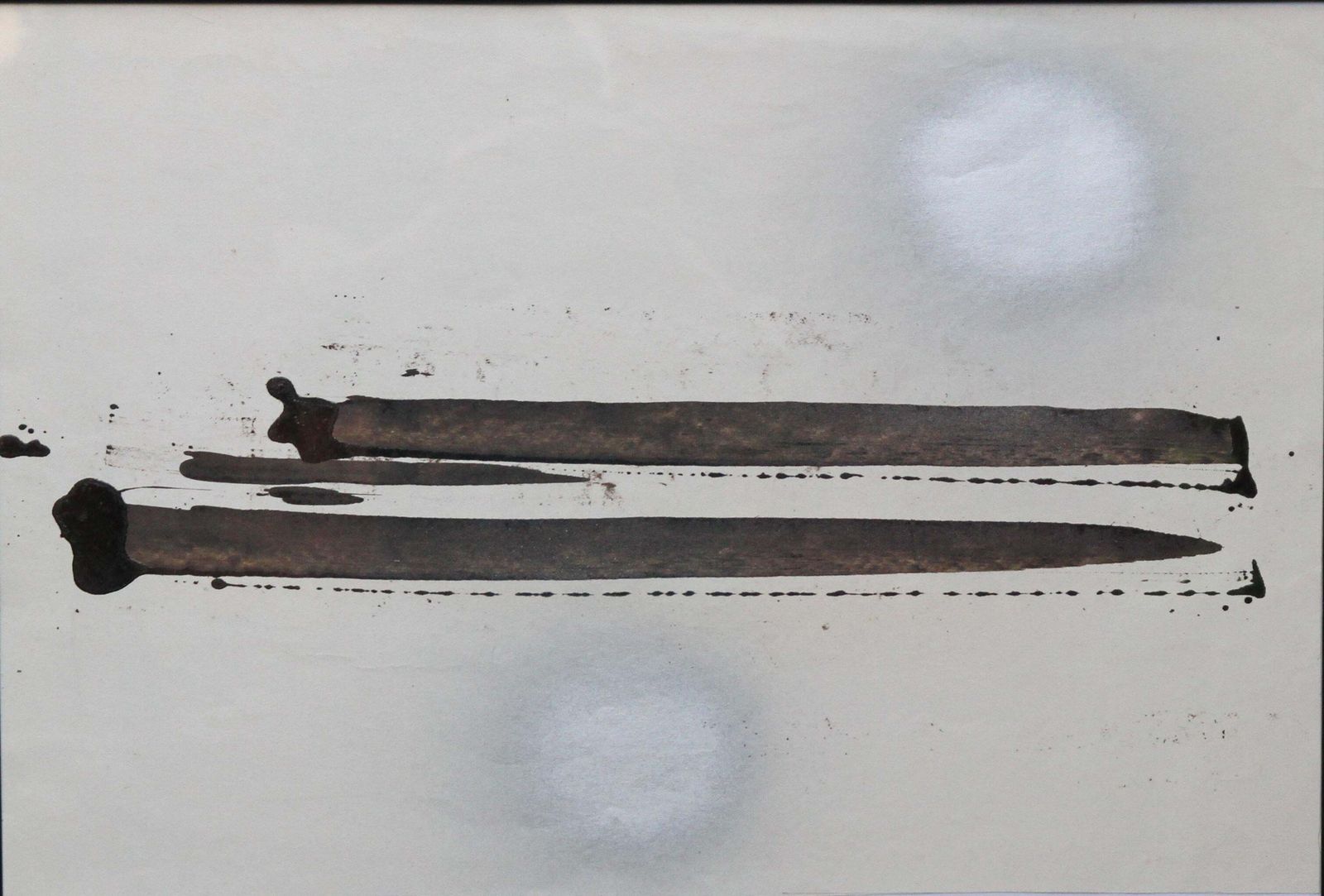 Denis Bowenabstract Expressionist   Original 60's Oil/Spray Paint On Paper S. African Art1962 photo furniture