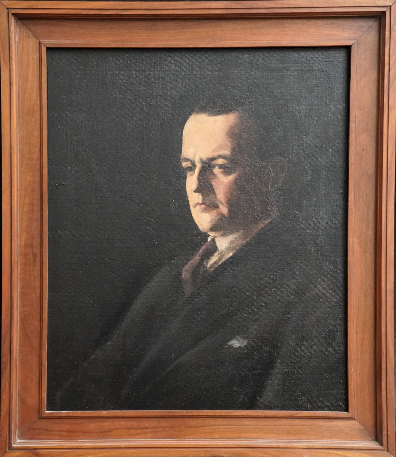 Jacob Kramerportrait Of George Hopkinson   British 20's Male Oil Painting Russian Jewish Artcirca 1920 photo vintage