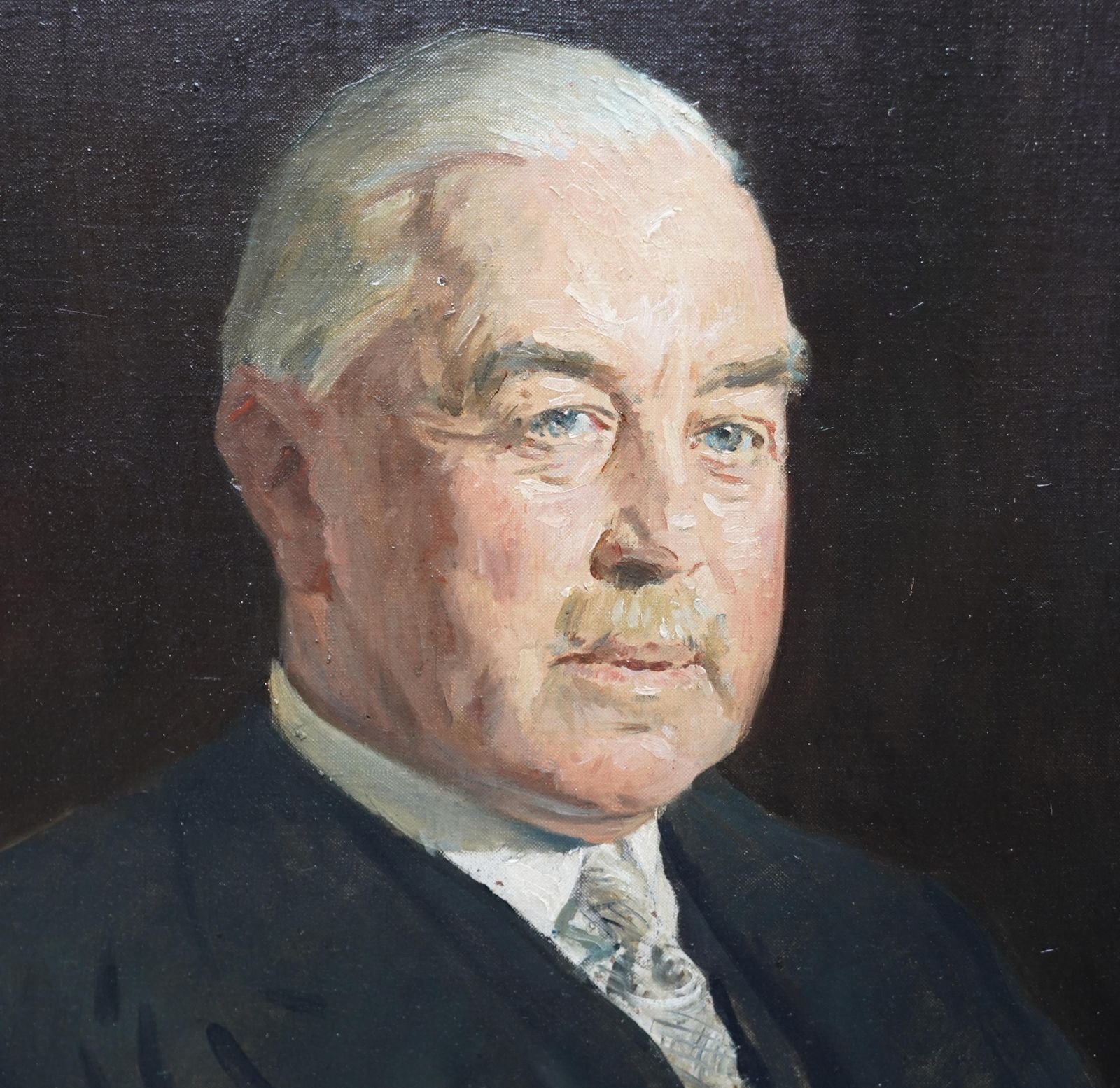 Reginald Grenville Evesportrait Of A Gentleman   British 30's Art Slade School Artist Oil Painting  1939 photo vinterior