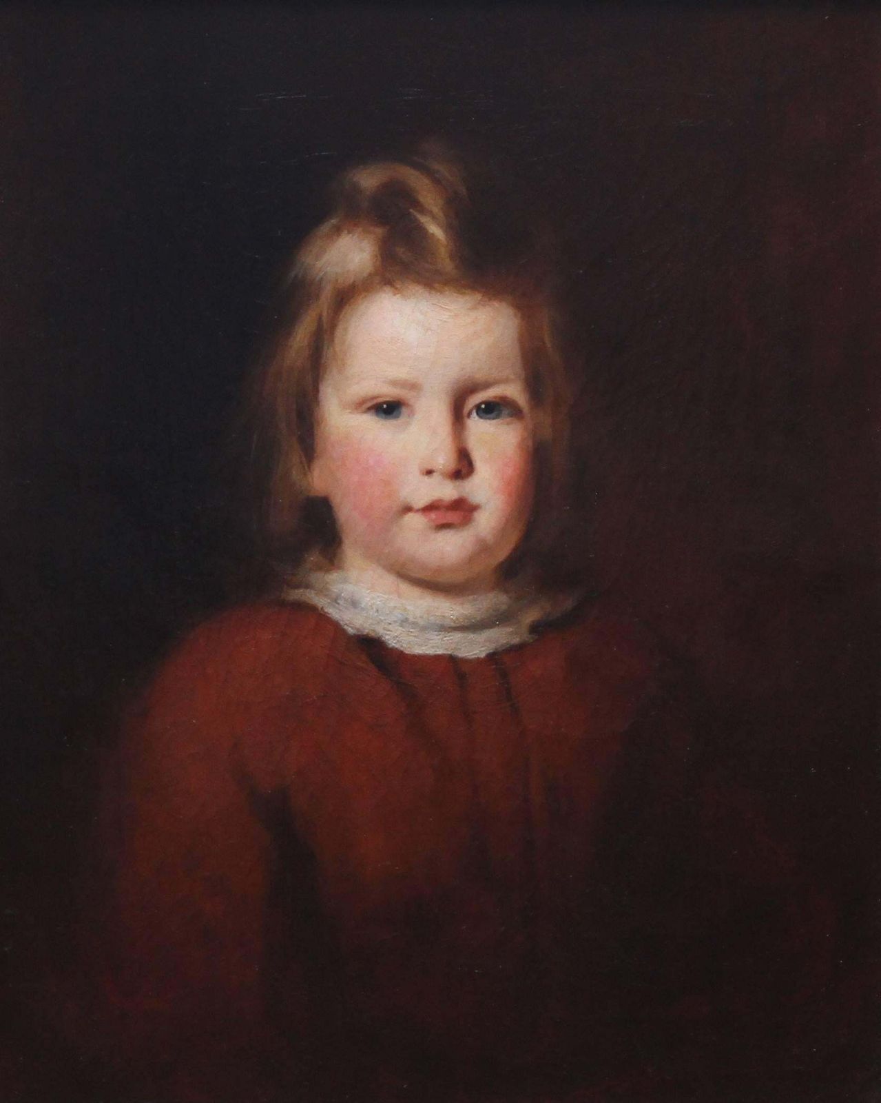 Unknownyoung Girl   Scottish Art Early 20th Century Oil Painting Female Portrait Circa 1900 photo furniture