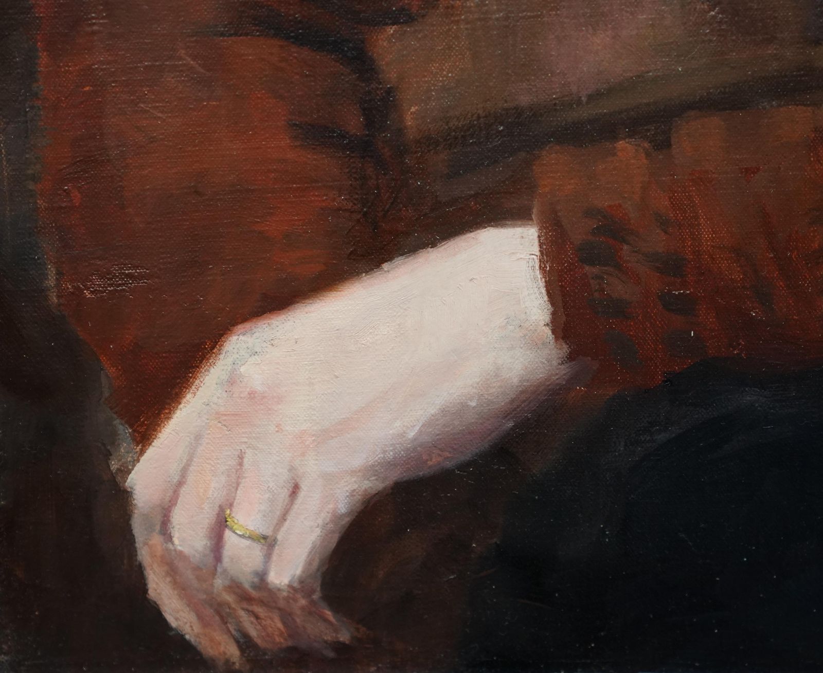 Anthony Devasportrait Of Lady Audrey Norris   British 50s Post Impressionist Art Oil Paintingcirca 1950 photo buy