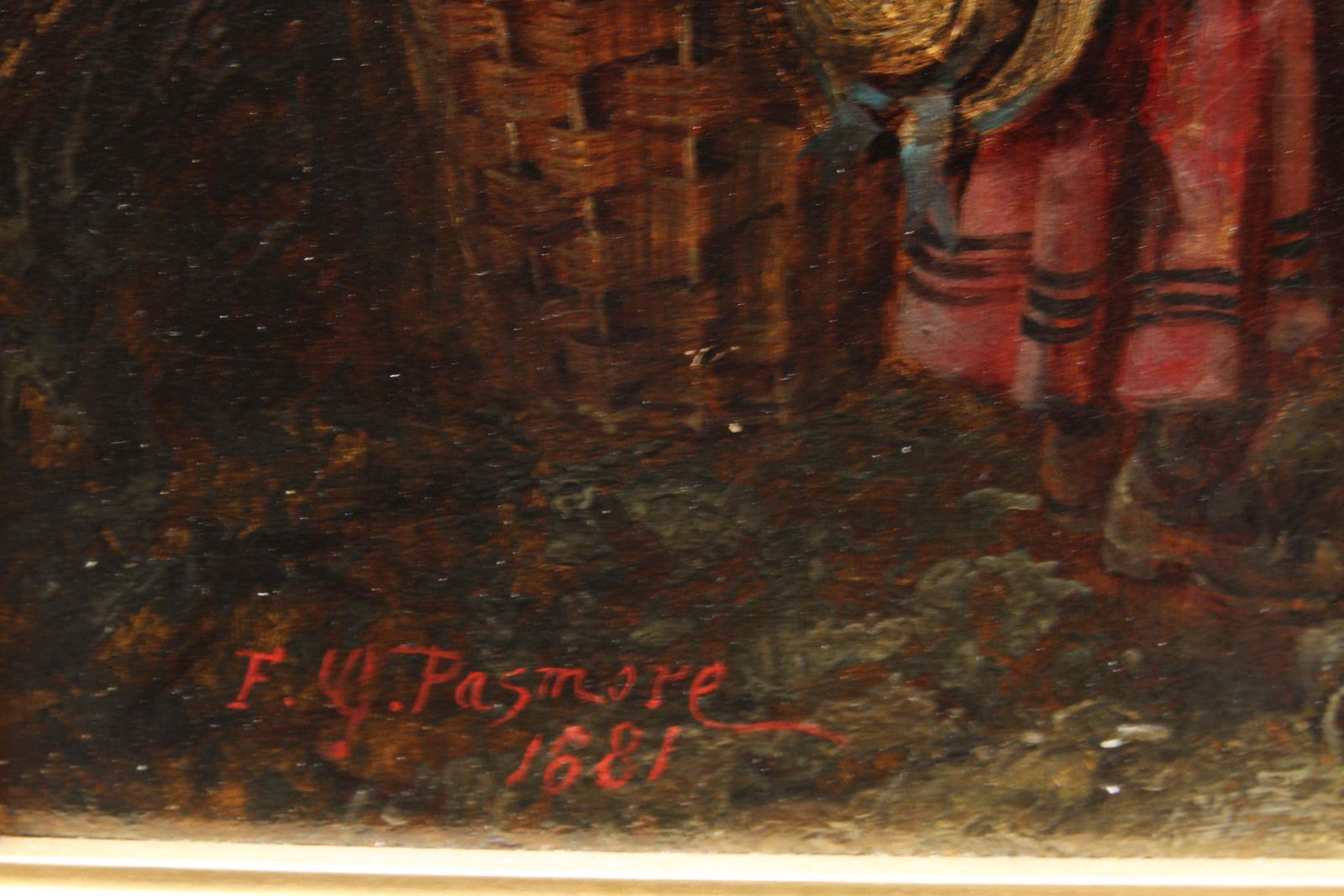 Frederick George Pasmorea Quick Repair    British Art 1880 Interior Oil Painting Children Clock Horologycirca 1880 photo vinterior