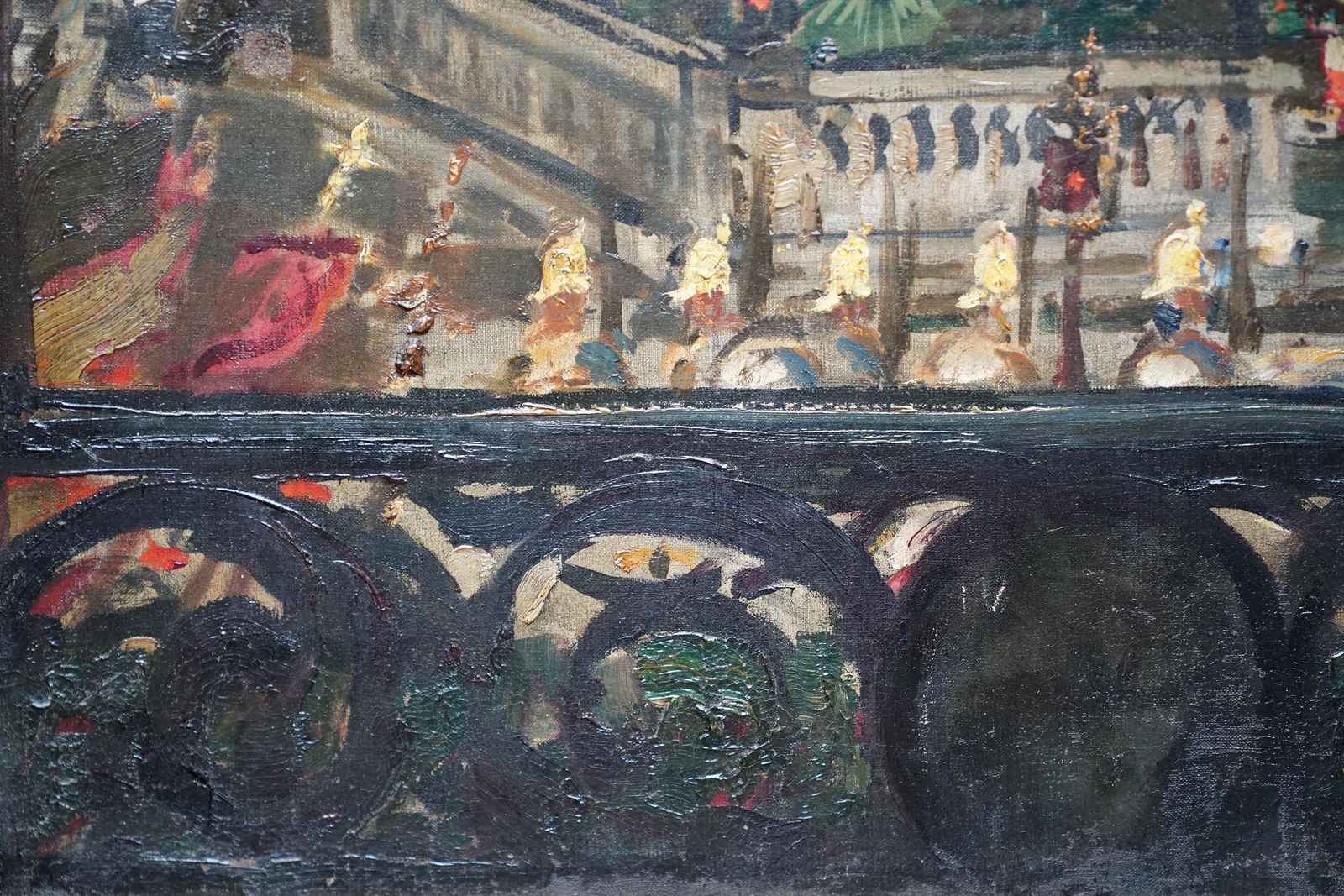 Celebrations At Marienplatz, Munich French 1900 Art City Landscape Oil Paintingcirca 1900 photo 3060.0