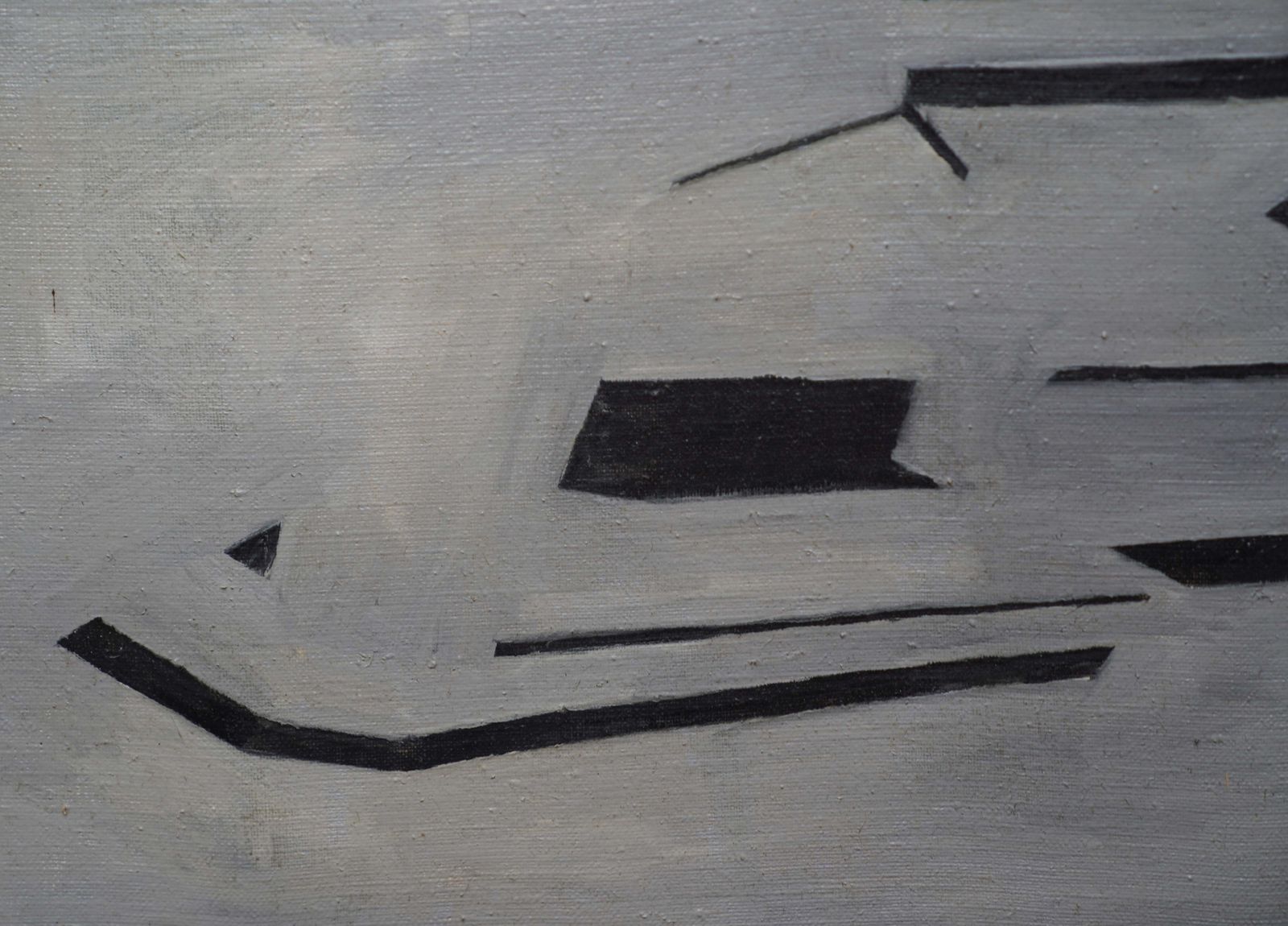 Penelope Ellisconceptual Abstract 1963   British Modernist Art Oil Painting Female Artist 1963 photo vintage