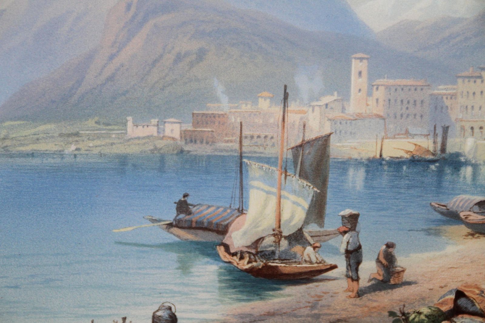 Thomas Leeson Scrase Rowbothambay Of Naples Italy   British 19th Century Art Oil Painting Italian Marinescape Circa 1886 photo 4489.0
