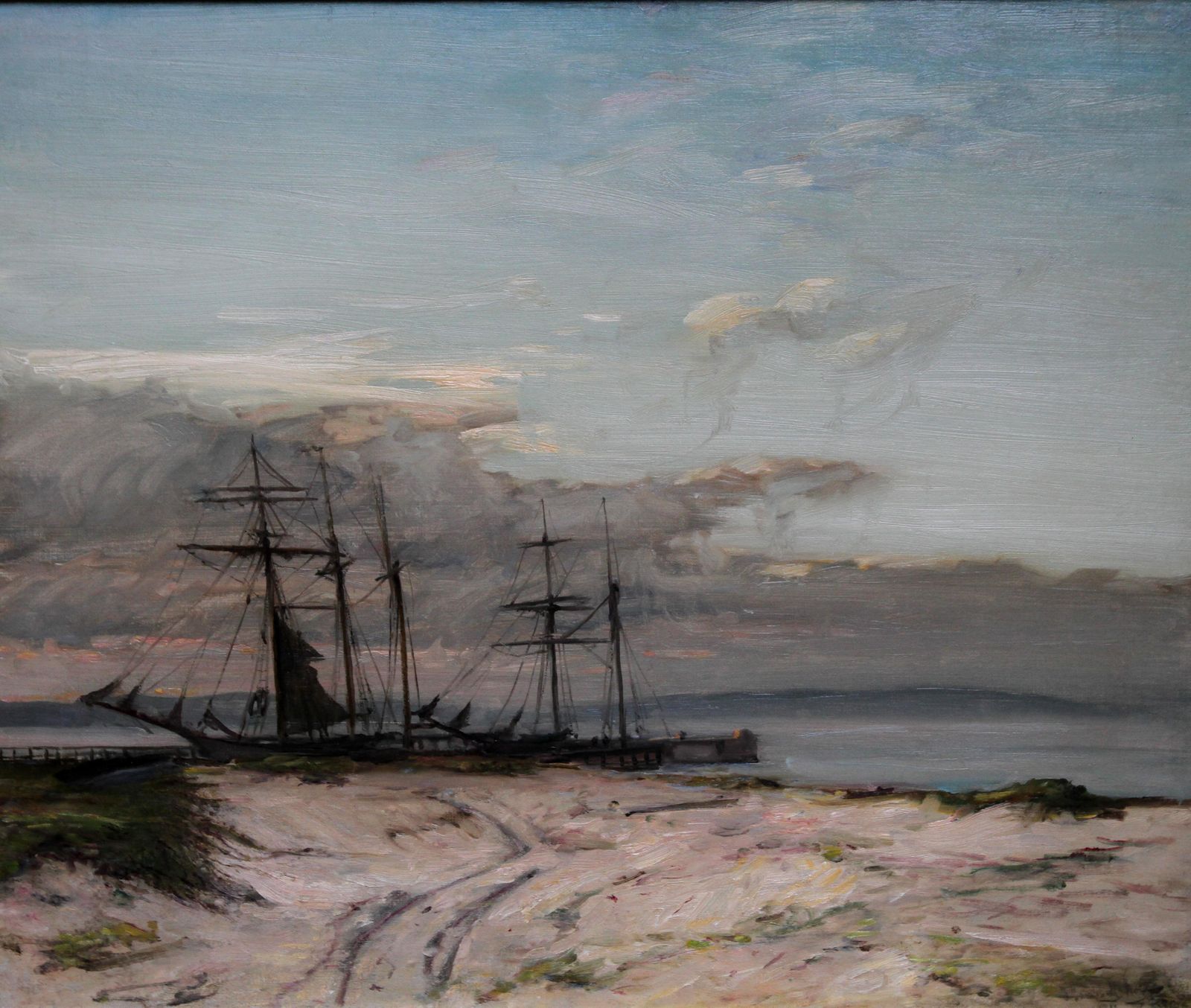James Campbell Noblethe Anastasia   Scottish Impressionist 1911 Norwegian Marine Art Oil Paintingcirca 1911 photo furniture