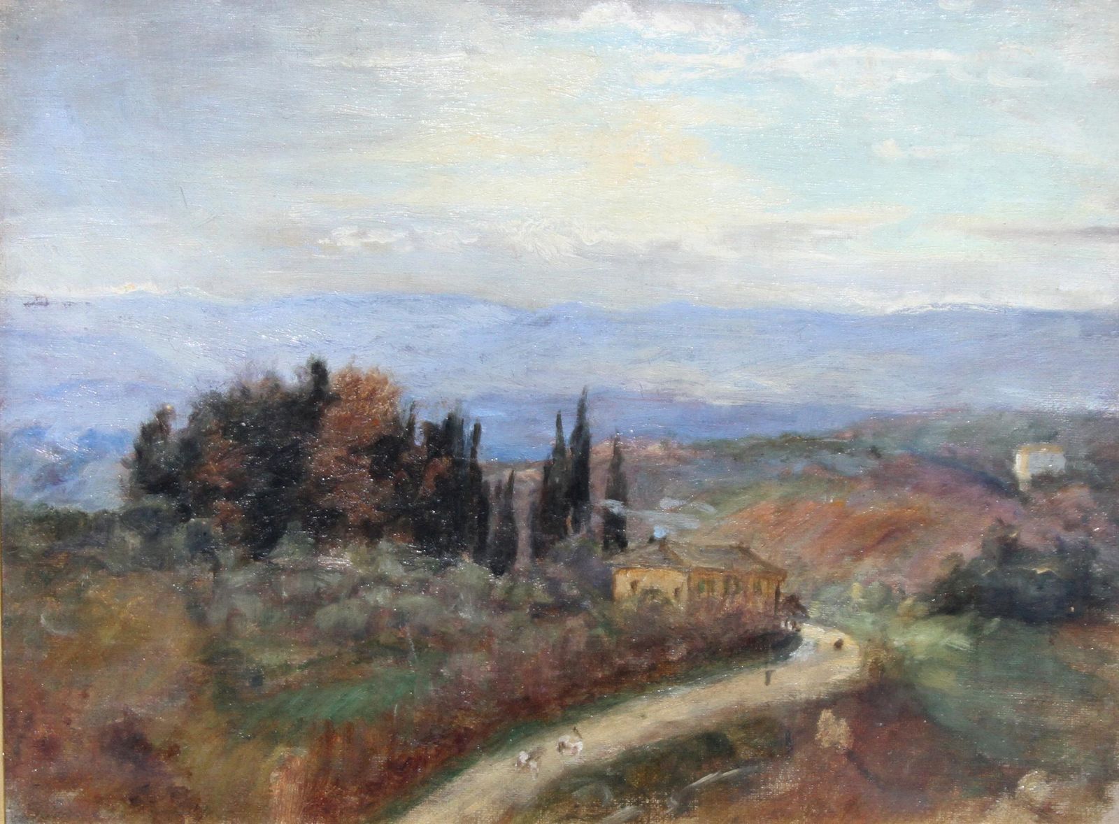 Susan Isabel Dacreitalian Landscape   British 19thc Art Impressionist Oil Painting Female Artist 1885 photo buy