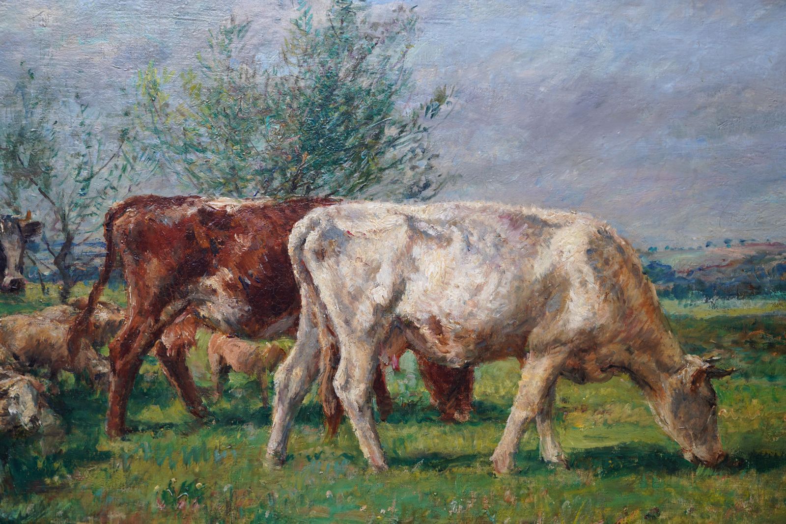 William Mark Fisherlandscape With Cattle And Sheep   British Victorian Art Pastoral Oil Paintingcirca 1880 photo Art