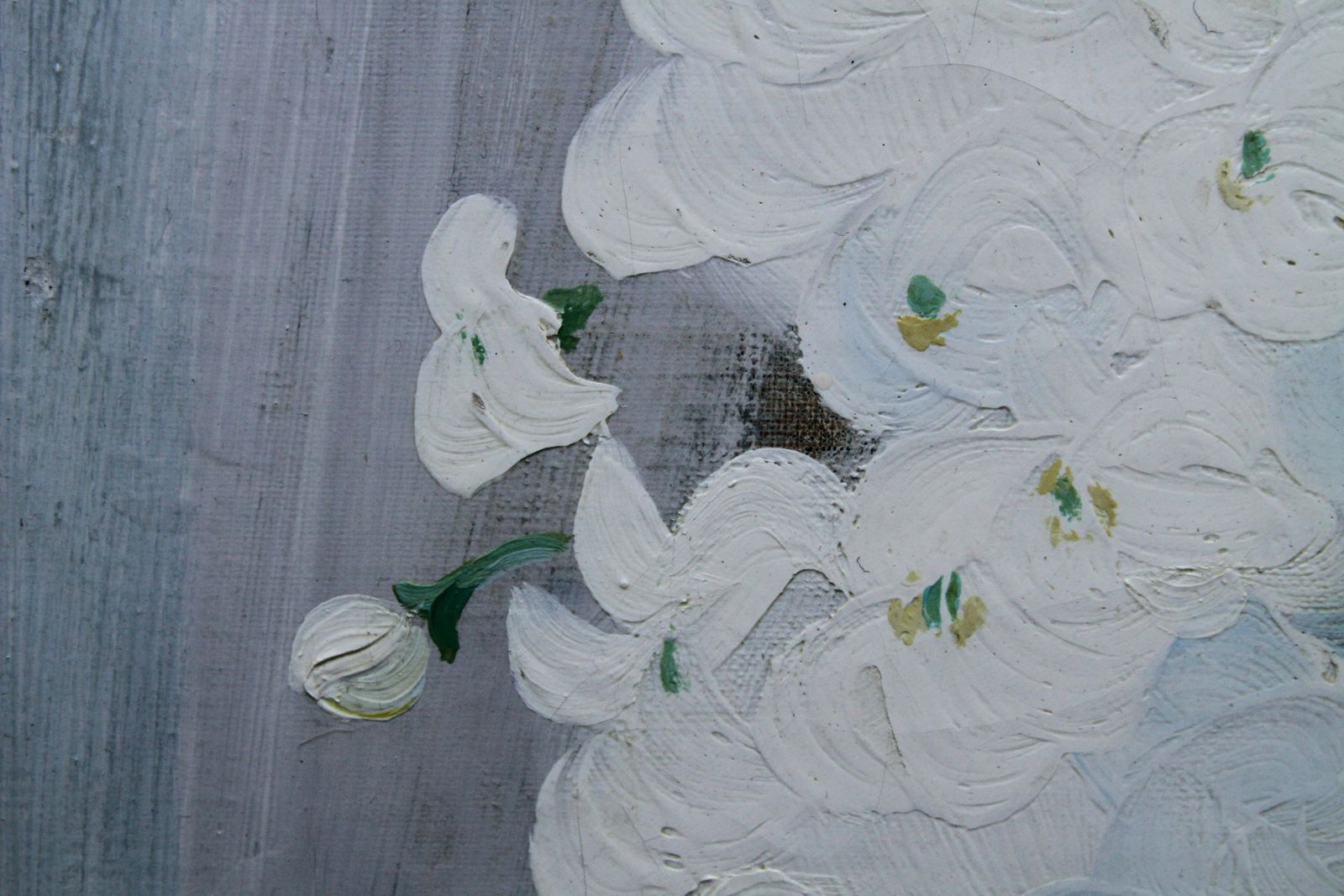 photo for sale James Stuart Parkhydrangea With Fan   Scottish Art 19thc Glasgow Boy Artist Floral Oil Paintingcirca 1900