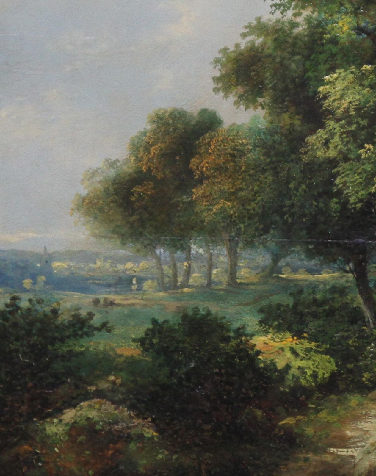William Henry Cromelandscape With Cottages And Sheep   British Victorian 1850's Art Oil Paintingcirca 1850 photo buy