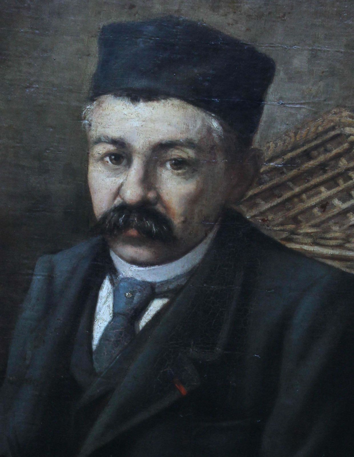 Unknownman Reading Newspaper   Orientalist Art 19th Century Portrait Oil Paintingcirca 1890 photo 5611.0