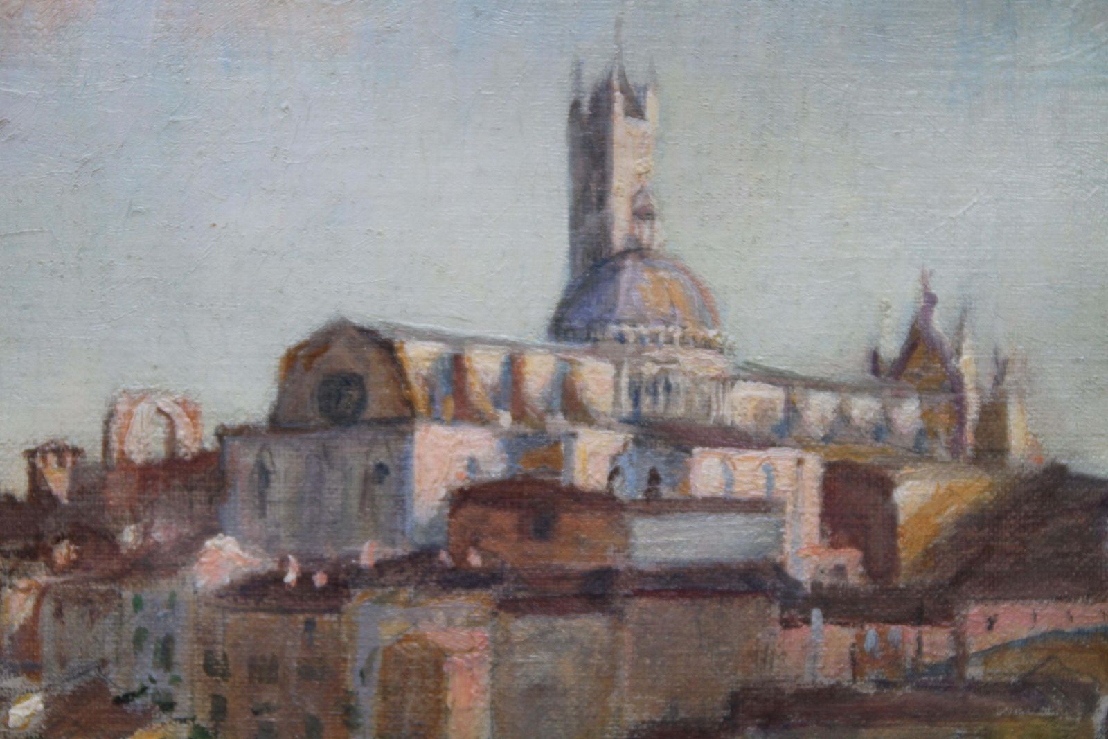 Susan Isabel Dacresiena Italy   19thc British Impressionist Oil Painting Cityscape Female Artistcirca 1875 photo Art