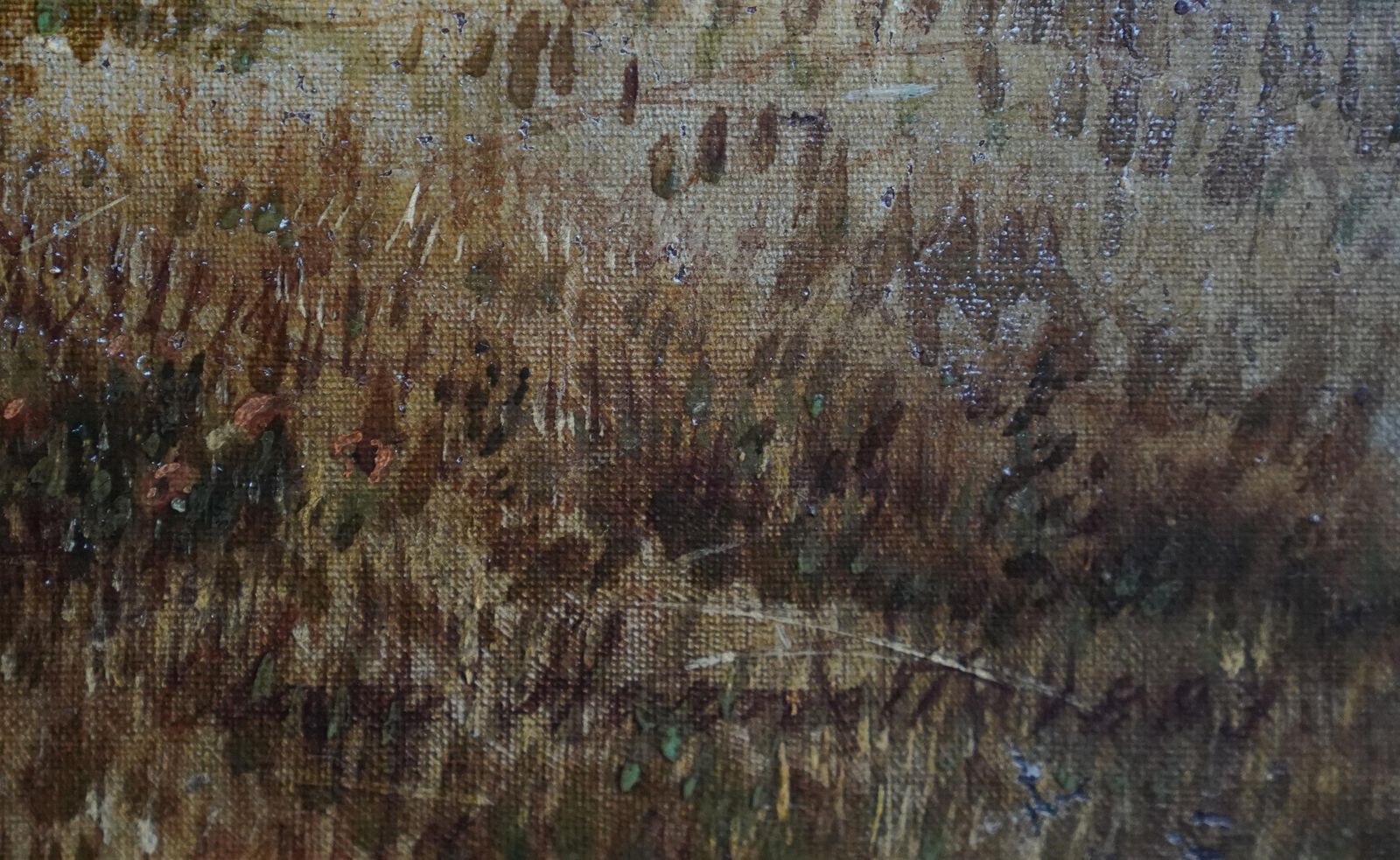 photo furniture Harvest Landscape   British 19th Century Art Victorian Landscape Oil Painting1883