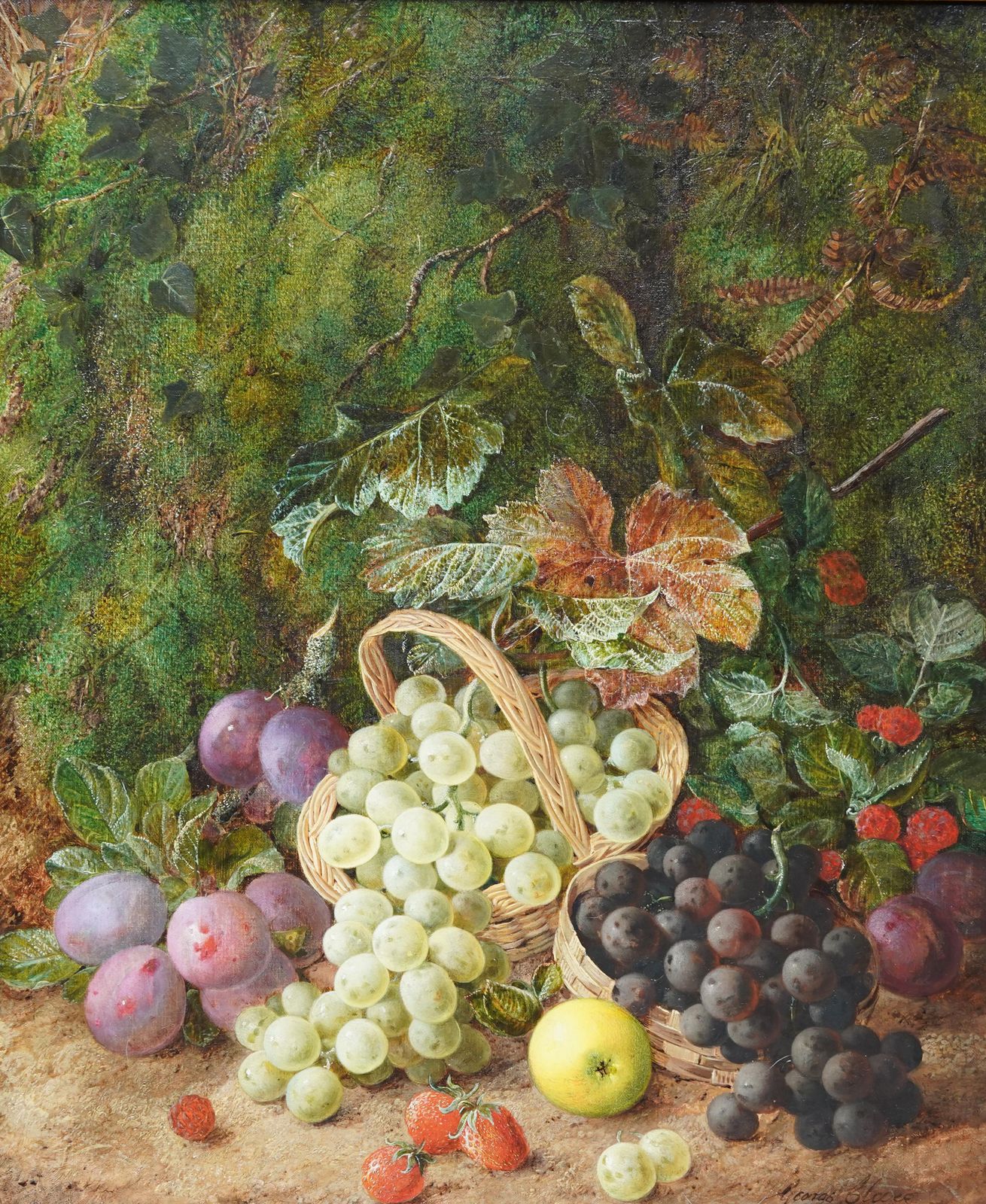 photo buy George Clarestill Life Of Fruit   British 19th Century Victorian Art Oil Painting Still Lifecirca 1870