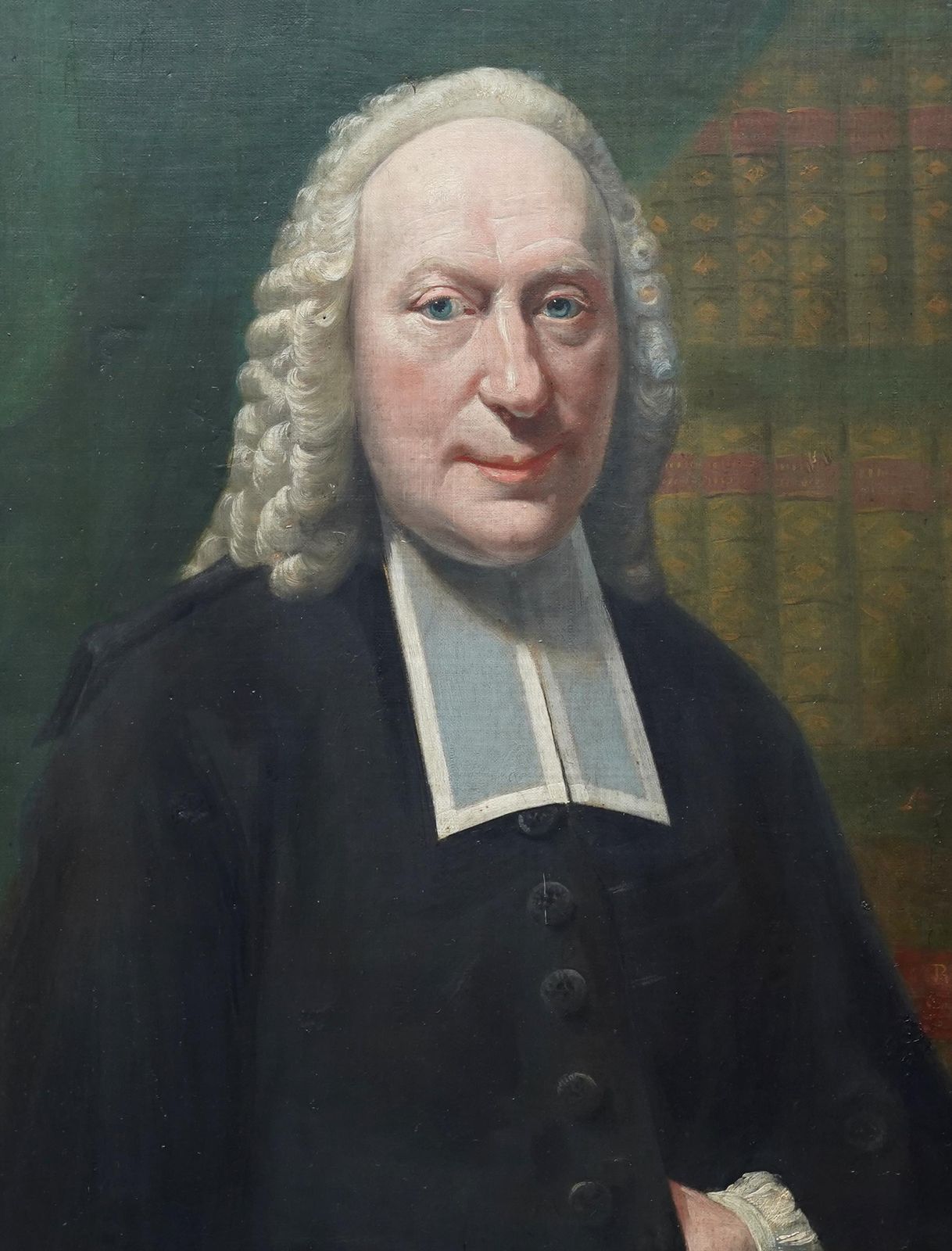 Portrait Of A Cleric   British 18th Century Art Old Master Oil Painting 1770 photo Art
