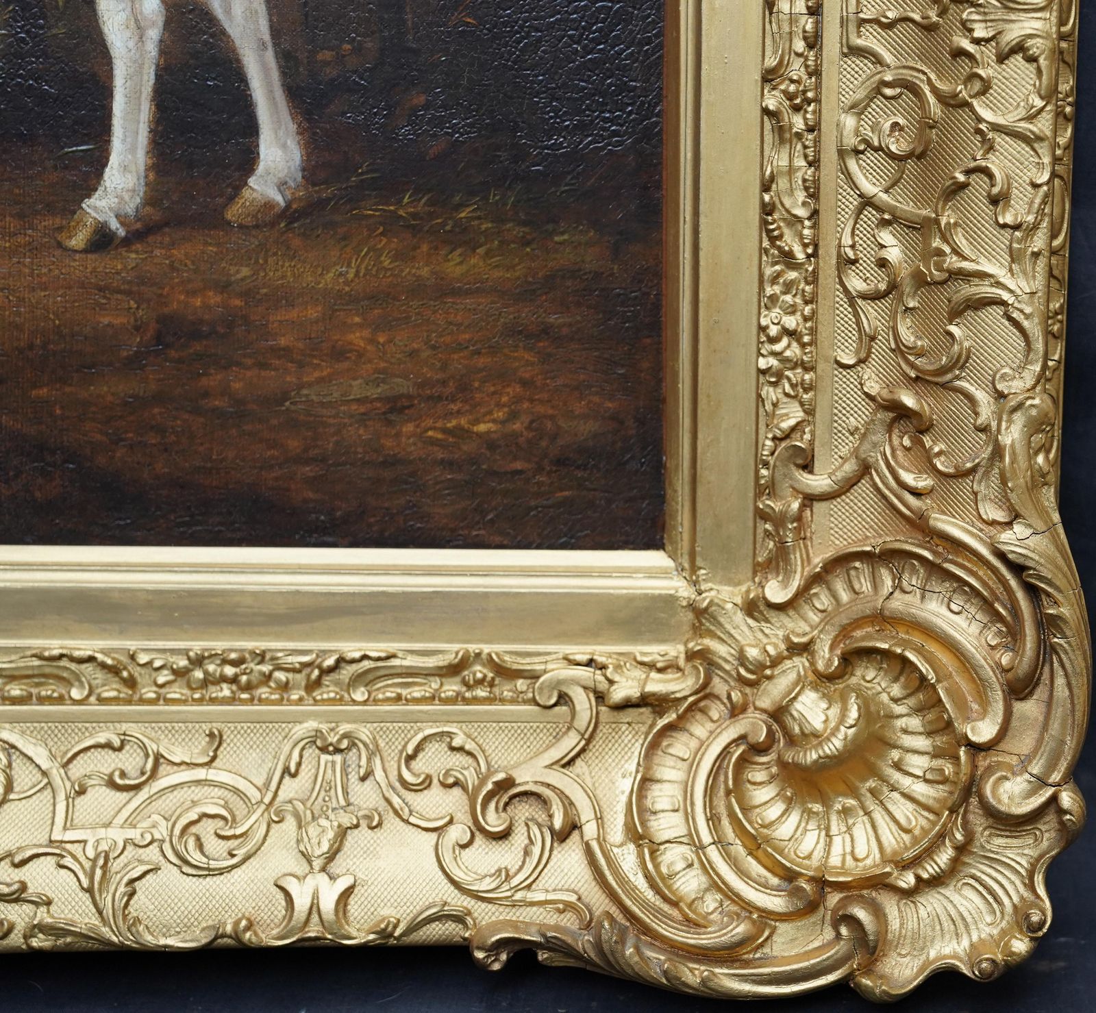 photo furniture Portrait Of Two Horses In A Landscape   British 19thc Equine Art Oil Painting1840