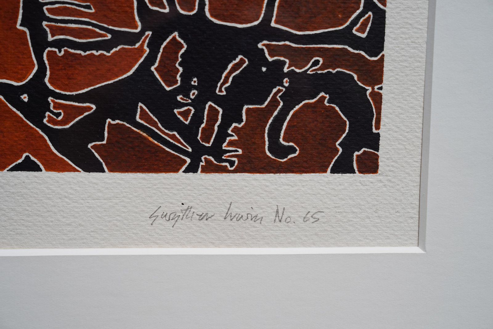 photo furniture Gwyther Irwinedge Of The Universe   British Abstract Art Watercolour Painting St Ives Newlyncirca 1990
