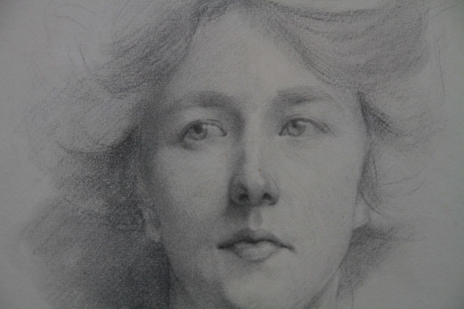 Estella Canzianiself Portrait   British Italian Art Edwardian Pencil Drawing Female Artistcirca 1911 photo 5611.0