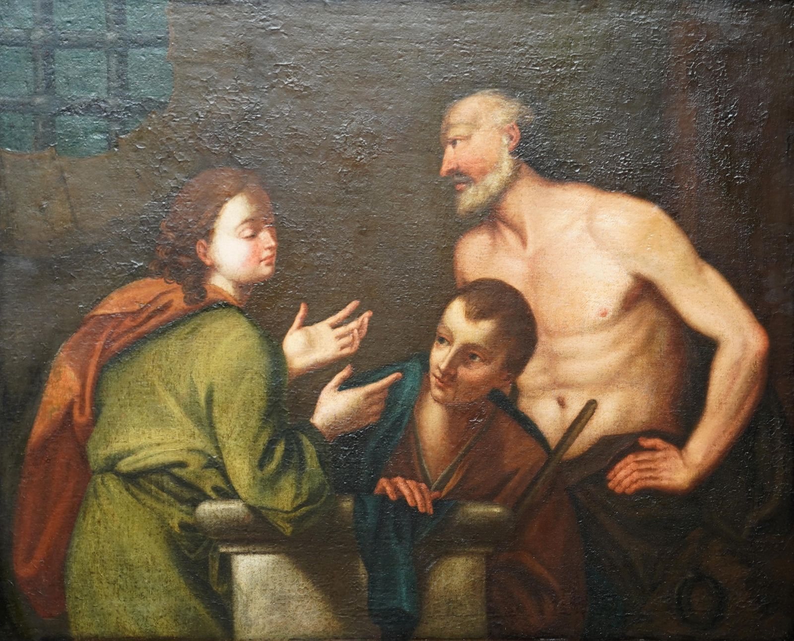 photo for sale Unknownjoseph Interpreting Dreams   Italian Old Master 17thc Religious Art Oil Paintingcirca 1600