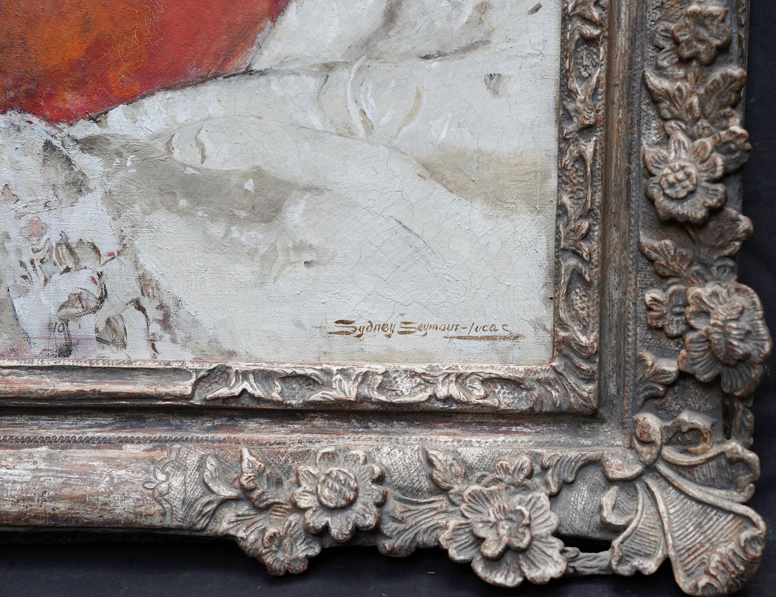 photo for sale Sydney Seymour Lucasportrait Of Sheila De Quincey   British 1950's Art Portrait Oil Paintingcirca 1957