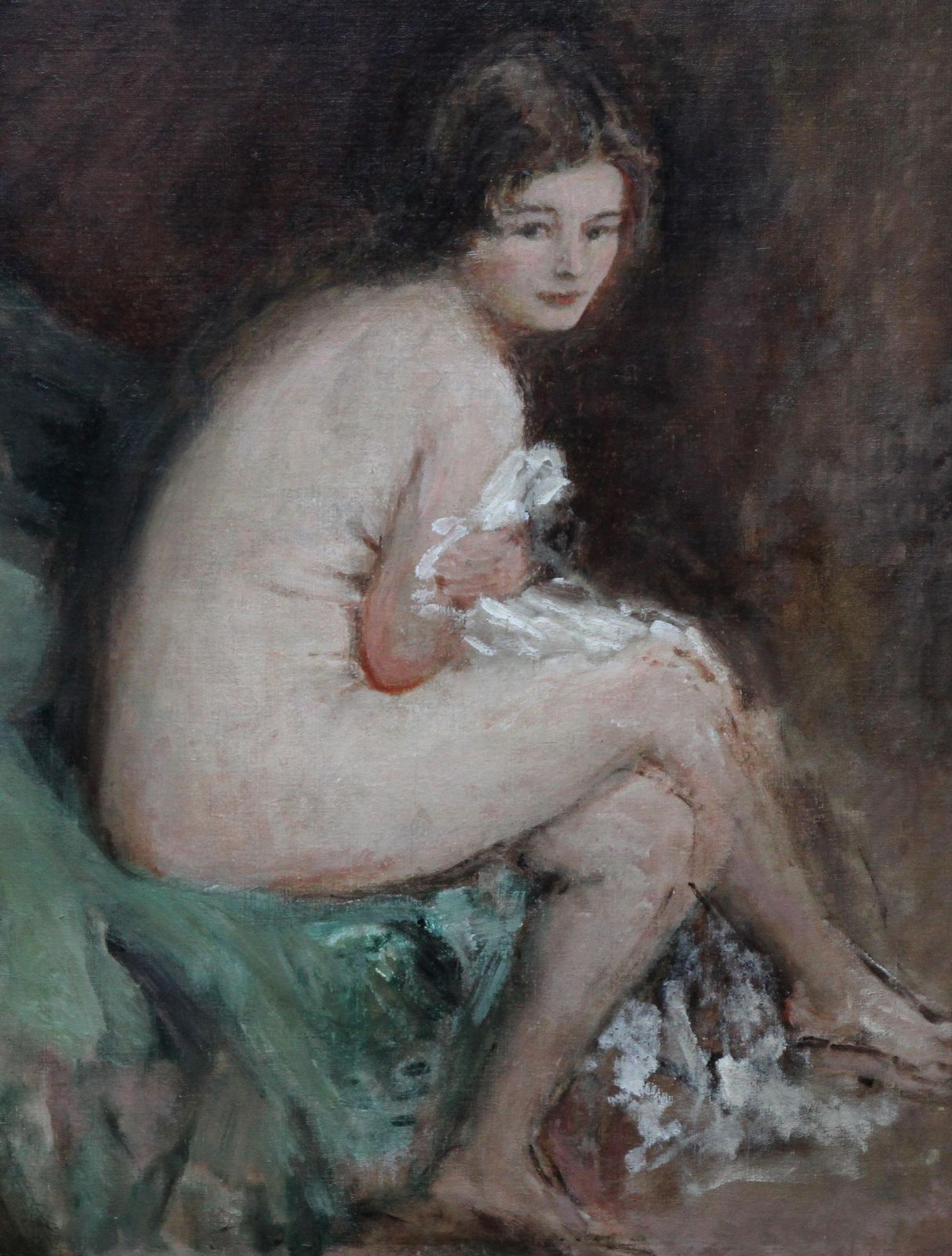Philip Wilson Steernude Female Portrait   Susannah   British 20's Impressionist Art Oil Paintingcirca 1920 photo for sale