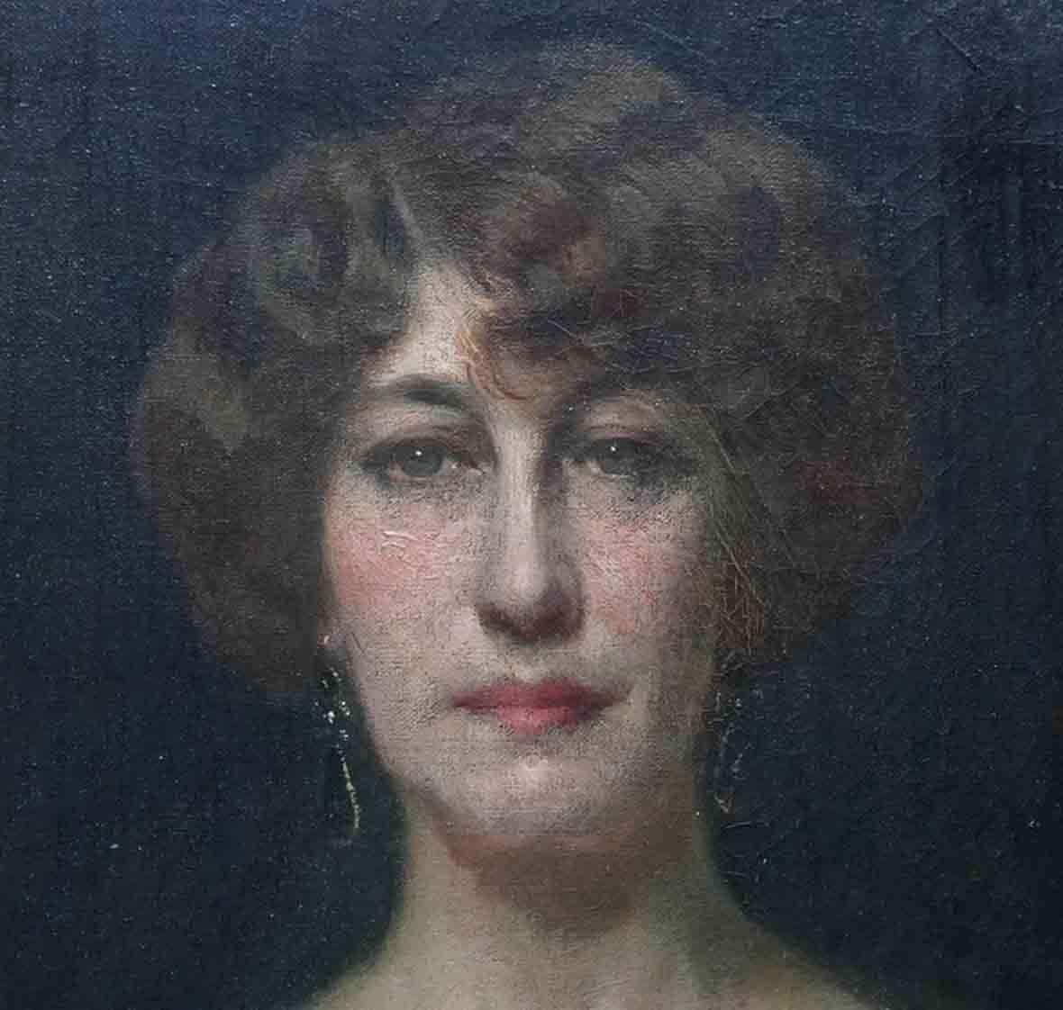 photo furniture Pilade Bertieriportrait Of Emily Gertrude Muirhead   British Italian 1910 Art Oil Paintingcirca 1910