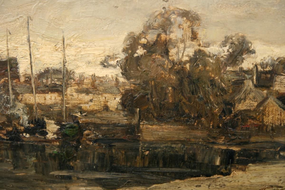 William Mounceykirkcudbright   Scottish 19th Century Art Impressionist Landscape Oil Painting Circa 1898 photo for sale
