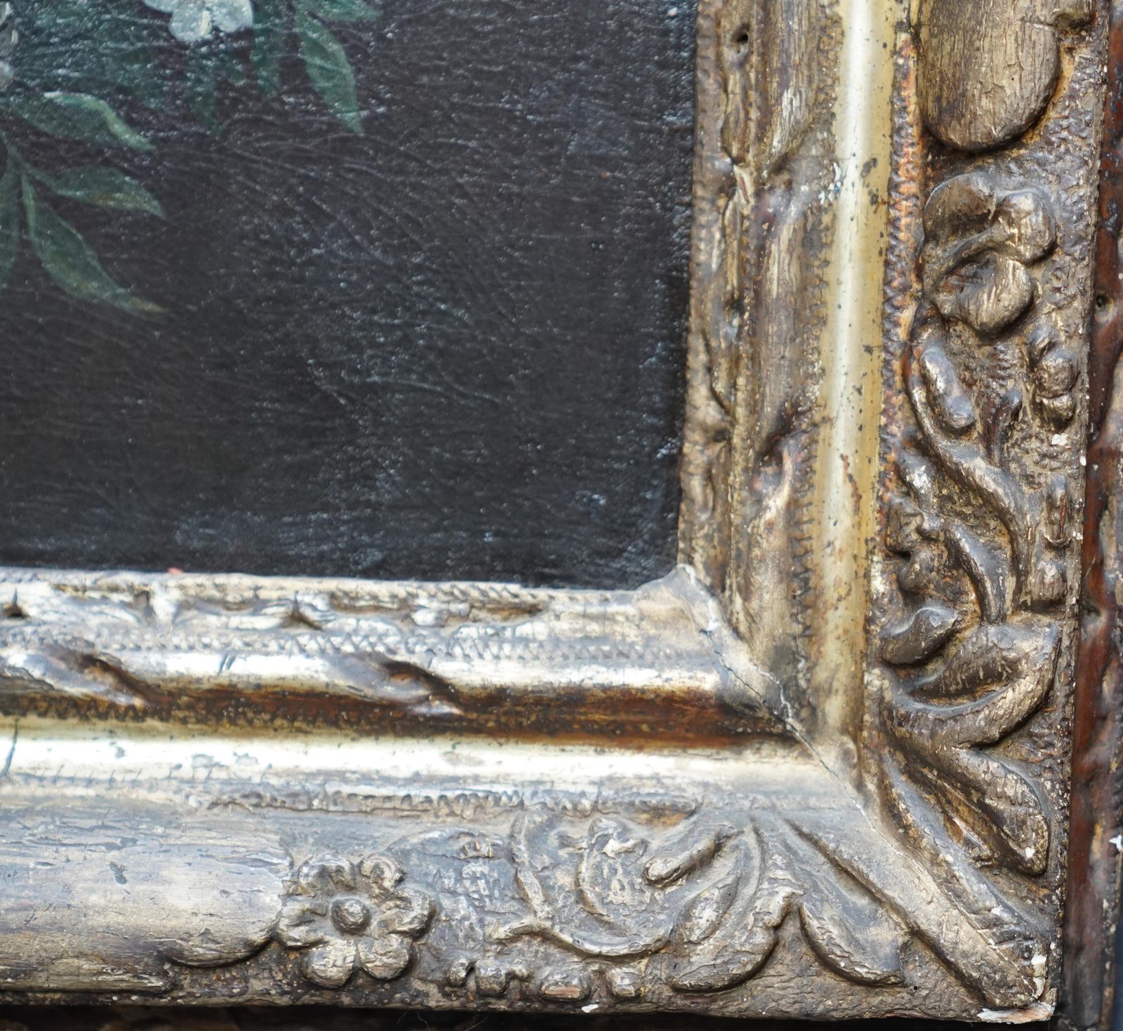 photo furniture Portrait Of Lady With Garland Of Flowers   British 17thc Old Master Oil Paintingcirca 1690