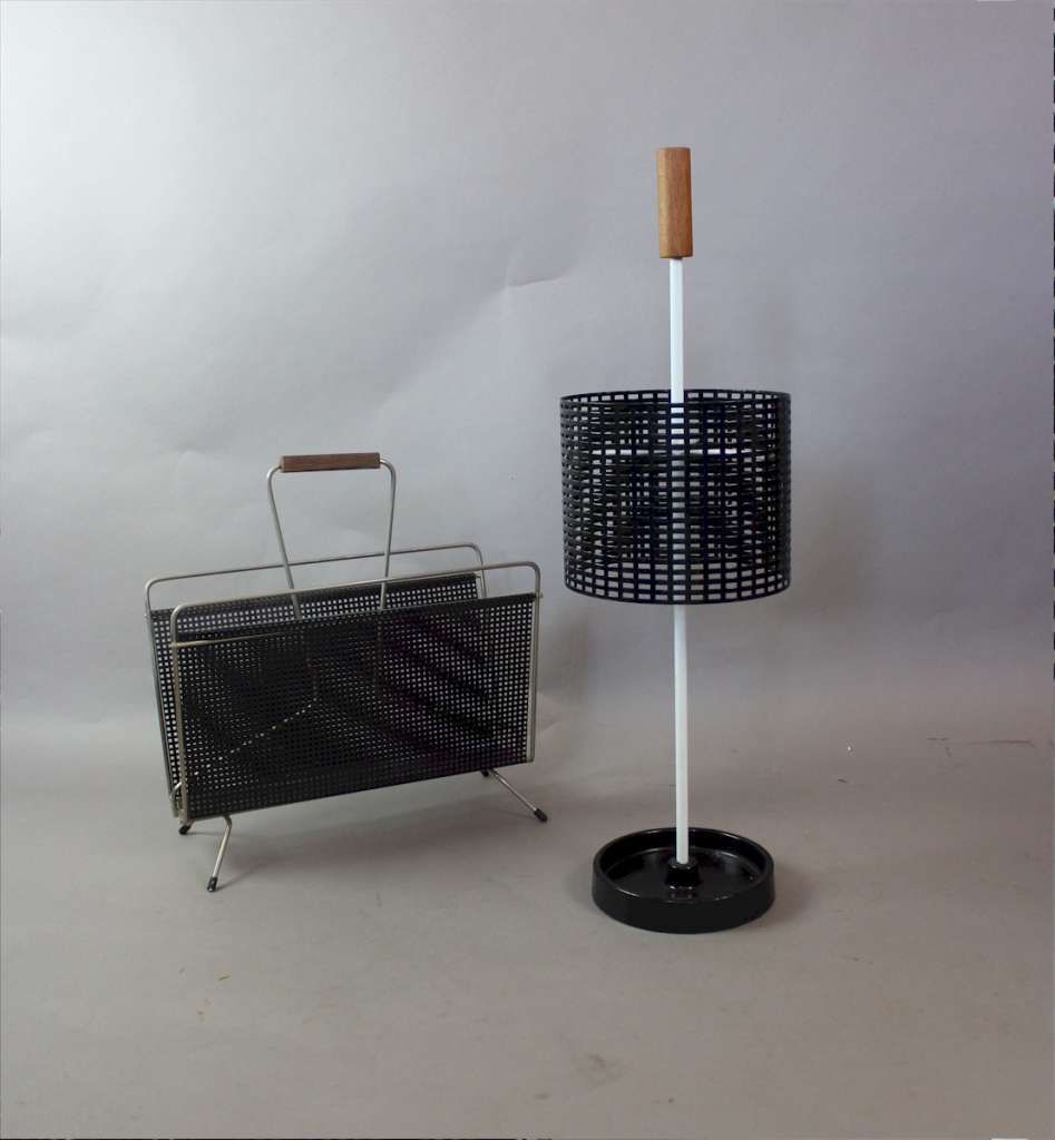 Perforated Magazine Rack From The 1950s