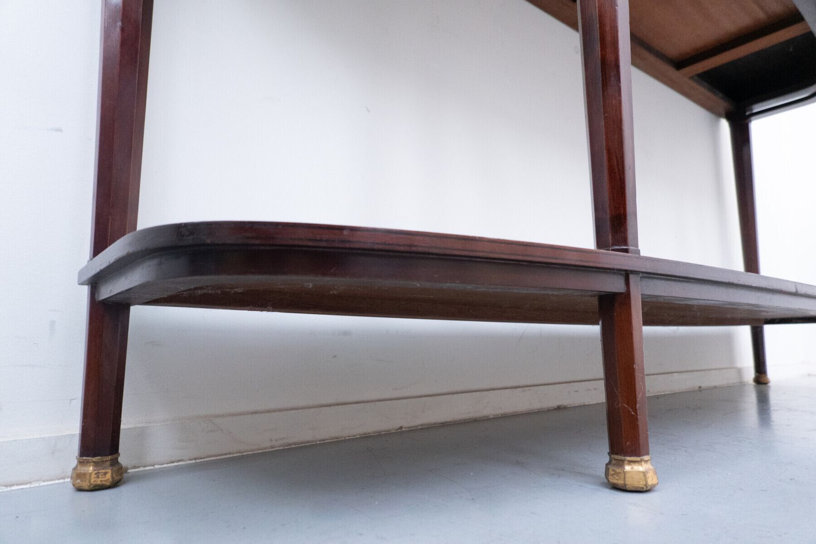 Console By Alban Chambon, Mahogany And Marble, 1900s photo vinterior