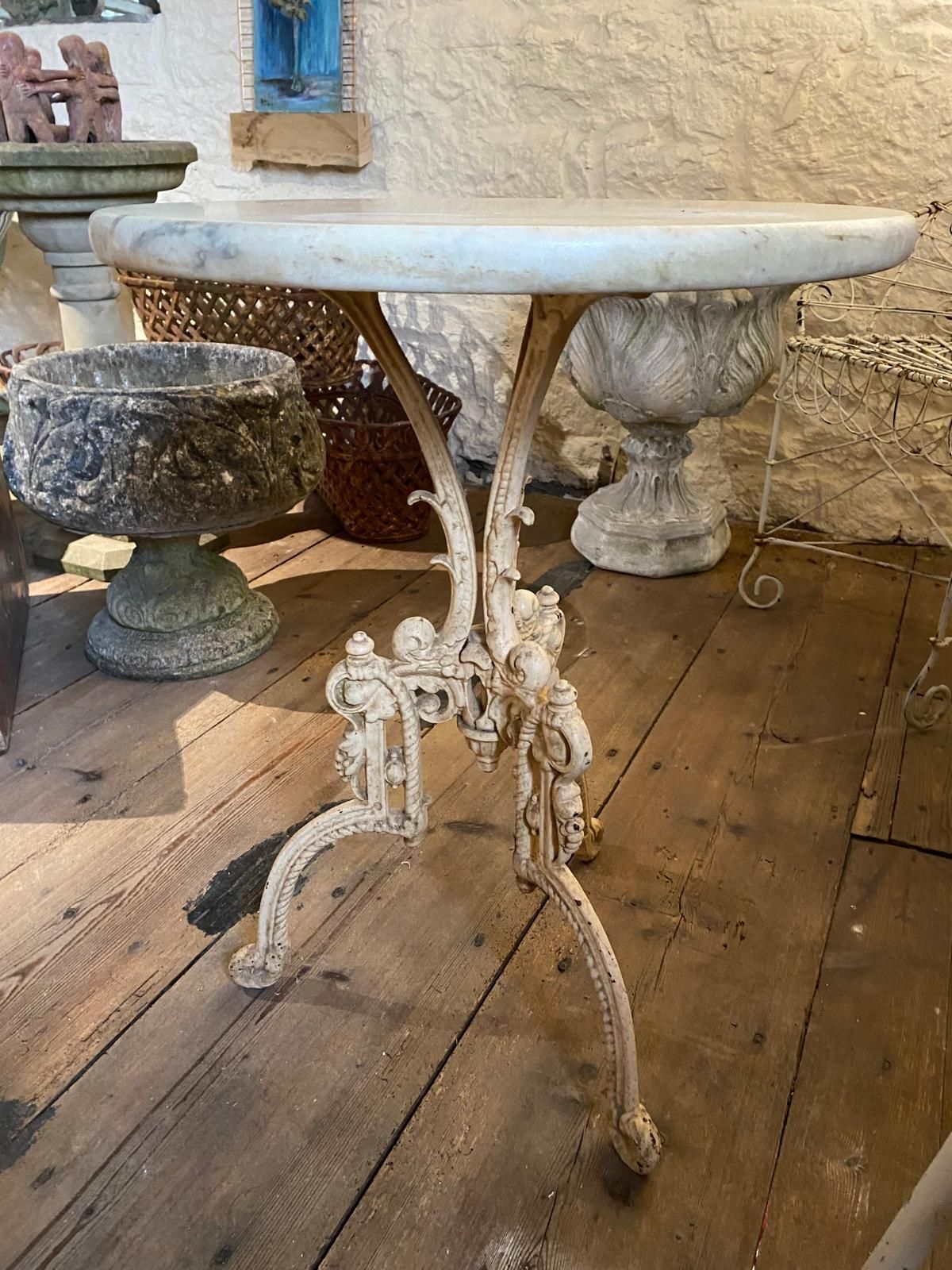 Marble Topped Cafe Table