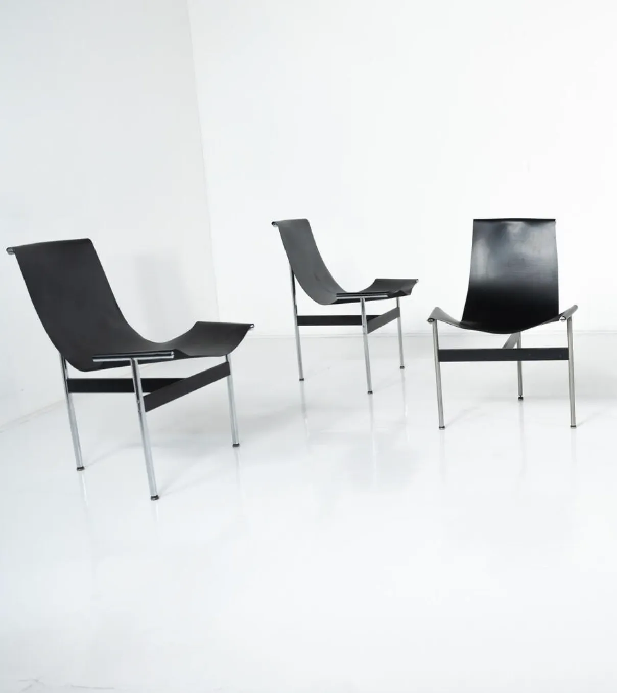 Set Of 6 “T” Chairs By Douglas Kelly, Ross Littell And William Katavolos, 1950s photo vintage