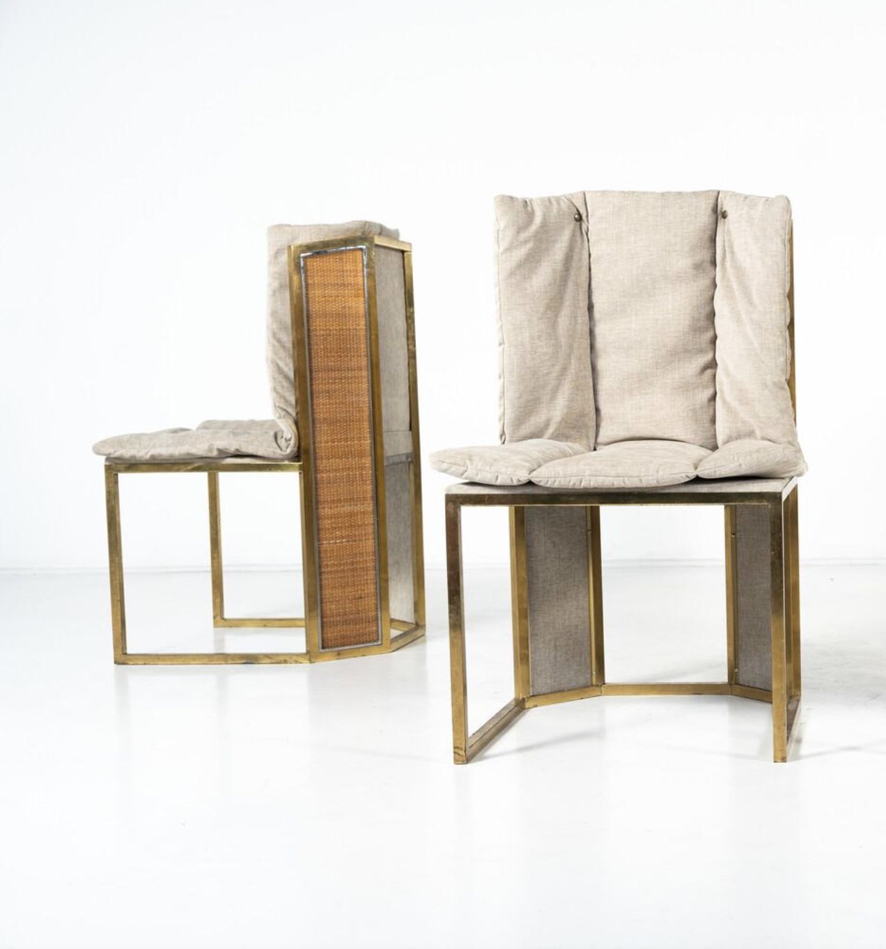 photo buy Mid Century Modern Set Of 10 Chairs By Romeo Rega, Italy, 1970s – New Upholstery