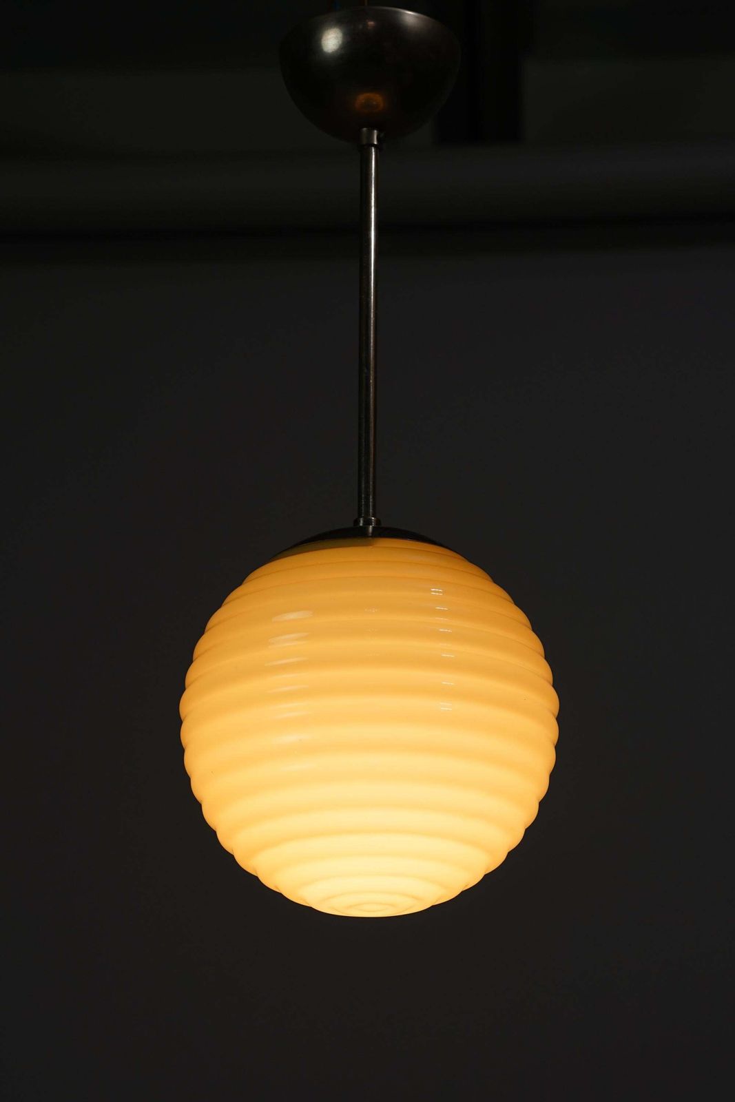 Paavo Tynell Glass Pendant Manufactured By Taito Oy, 1930s photo for sale